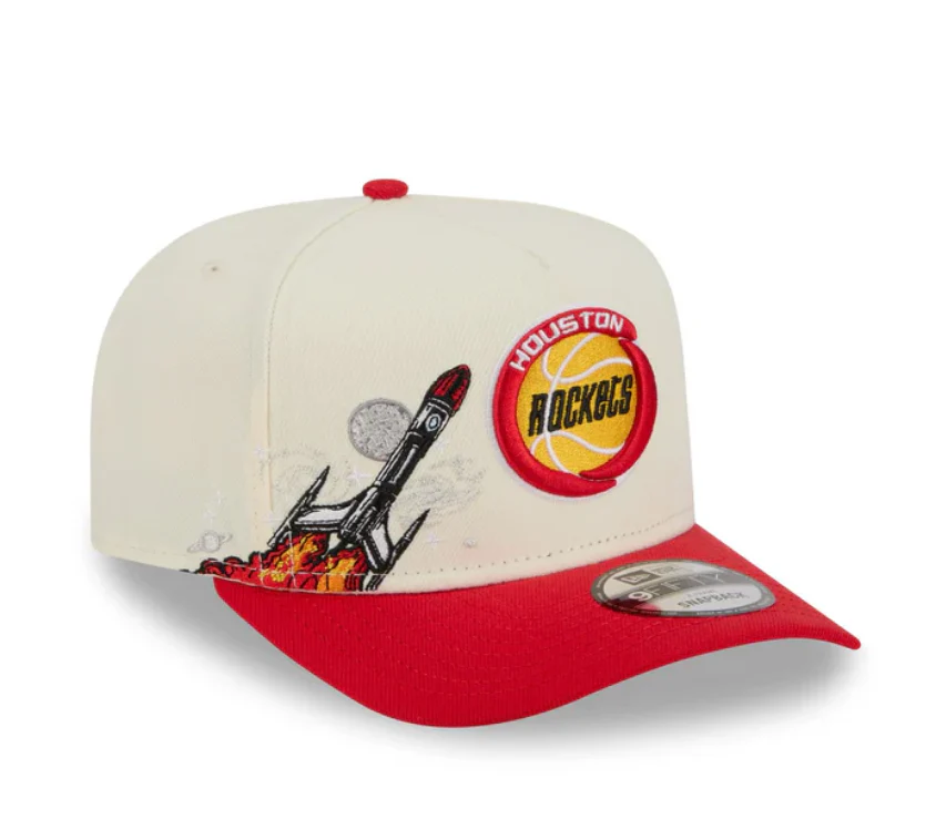 Houston Rockets HWC Chrome White 9FIFTY A-Frame Snapback - Image 3
