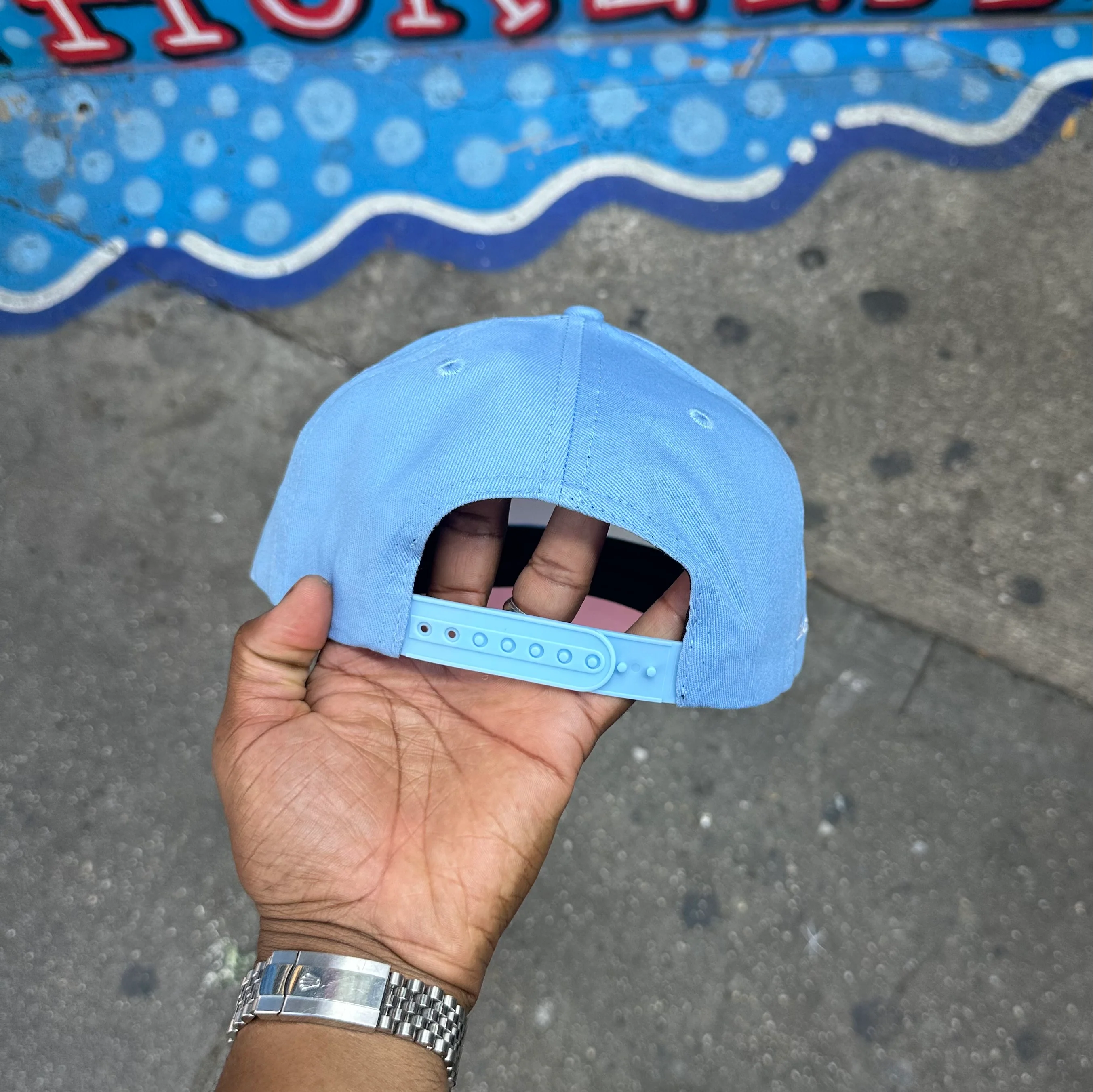 Just Make Sense “JMS” All Sky Blue SnapBack - Image 4