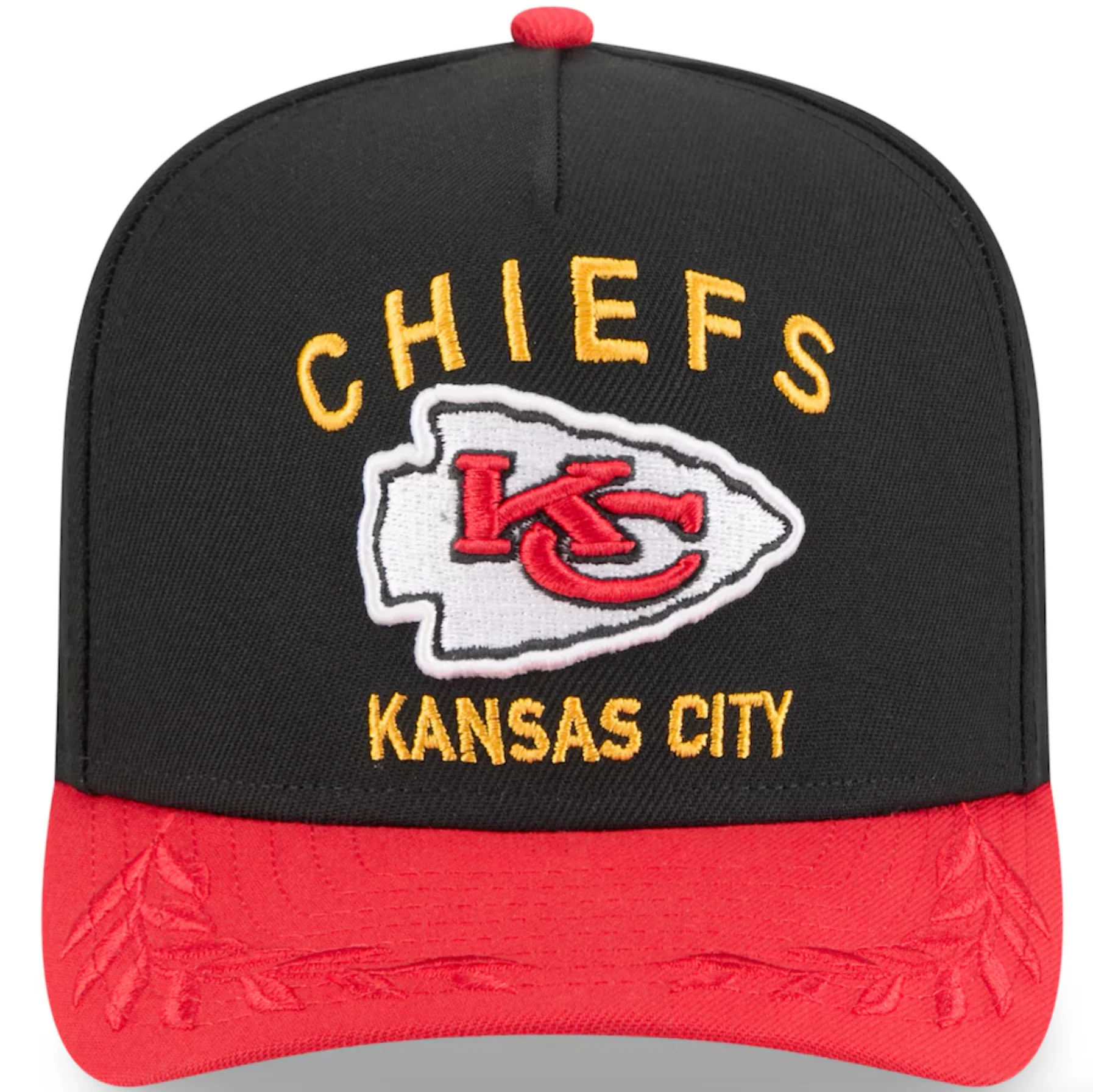 Kansas City Chiefs Black NFL25 DRAFT 950 AFrame Snap Back - Image 3