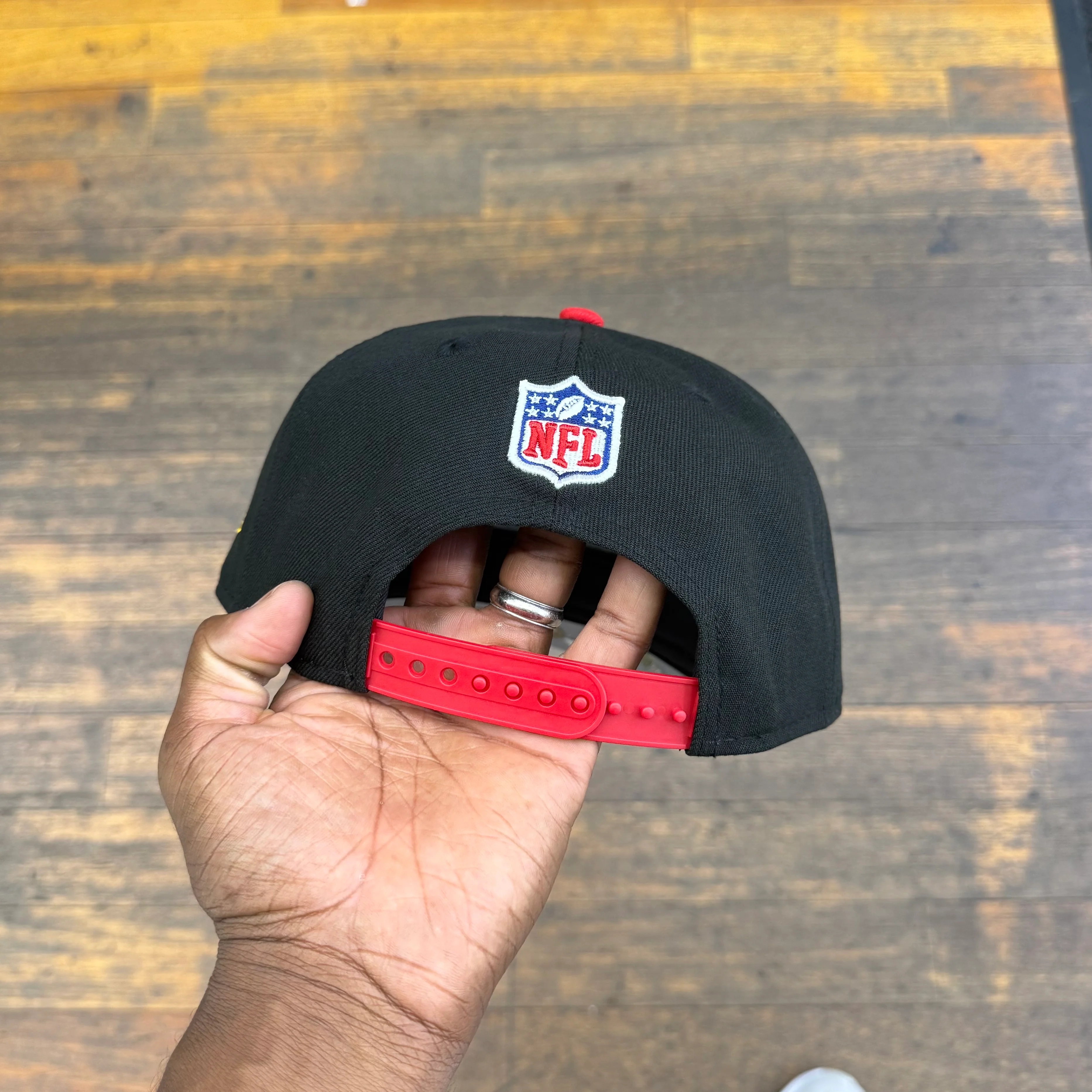 Kansas City Chiefs Black NFL25 DRAFT 950 AFrame Snap Back - Image 8