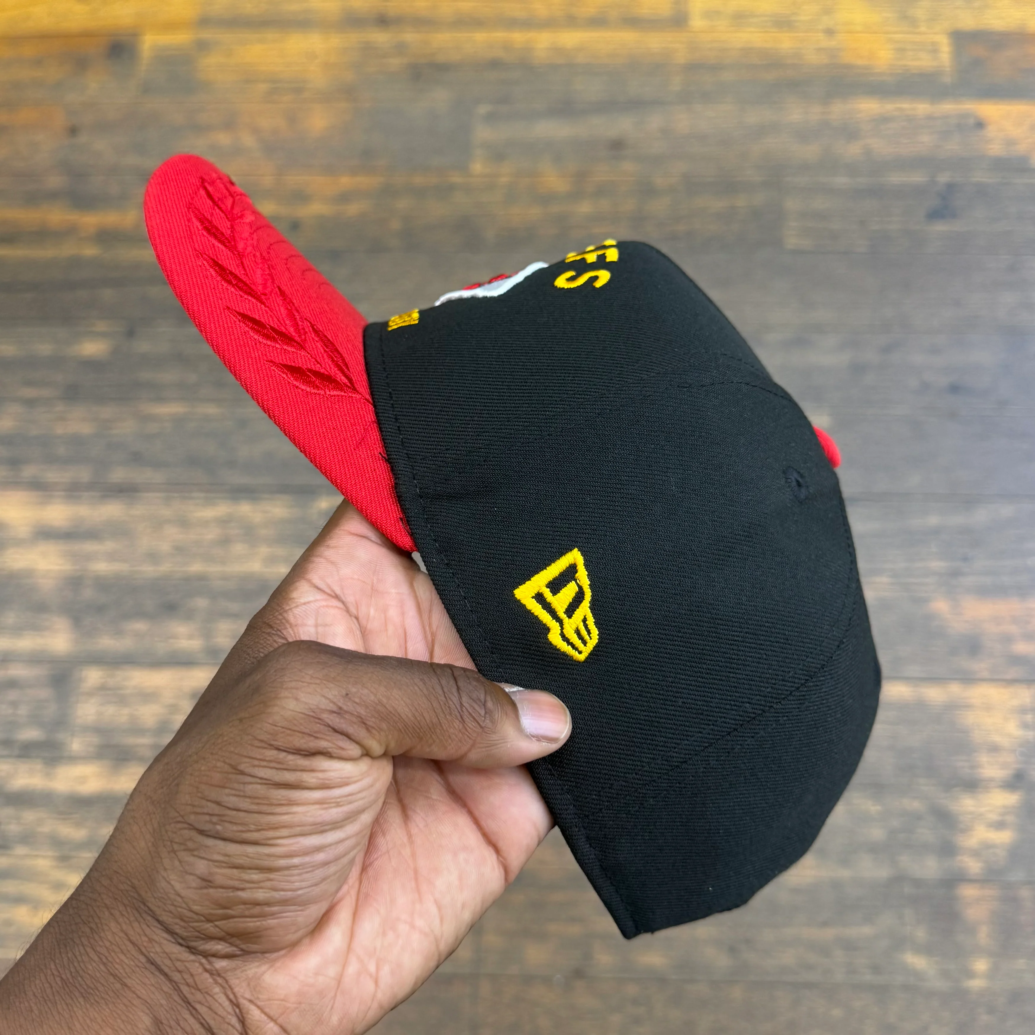Kansas City Chiefs Black NFL25 DRAFT 950 AFrame Snap Back - Image 9