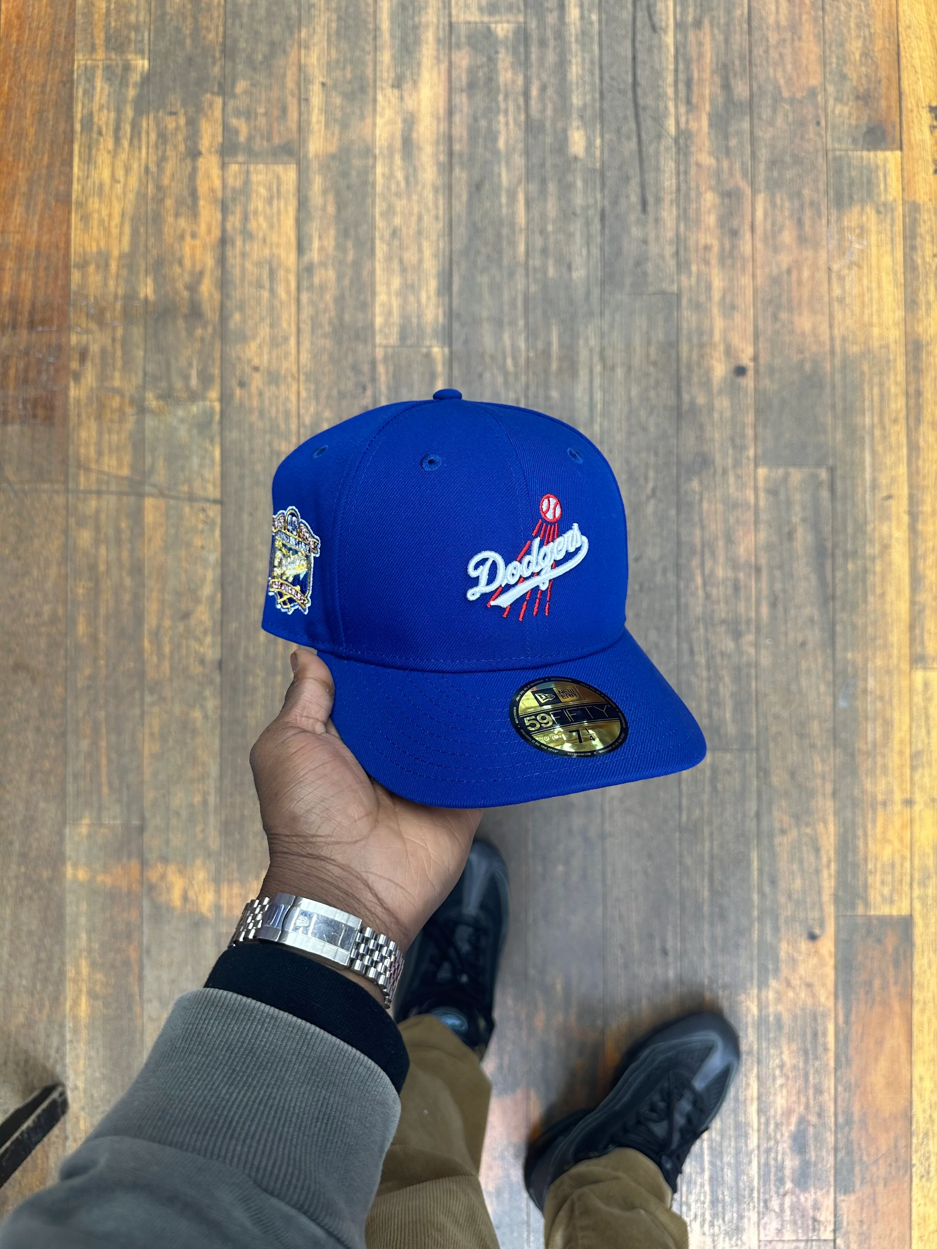 Los Angeles Dodgers All Royal Blue Script 40th - Image 3
