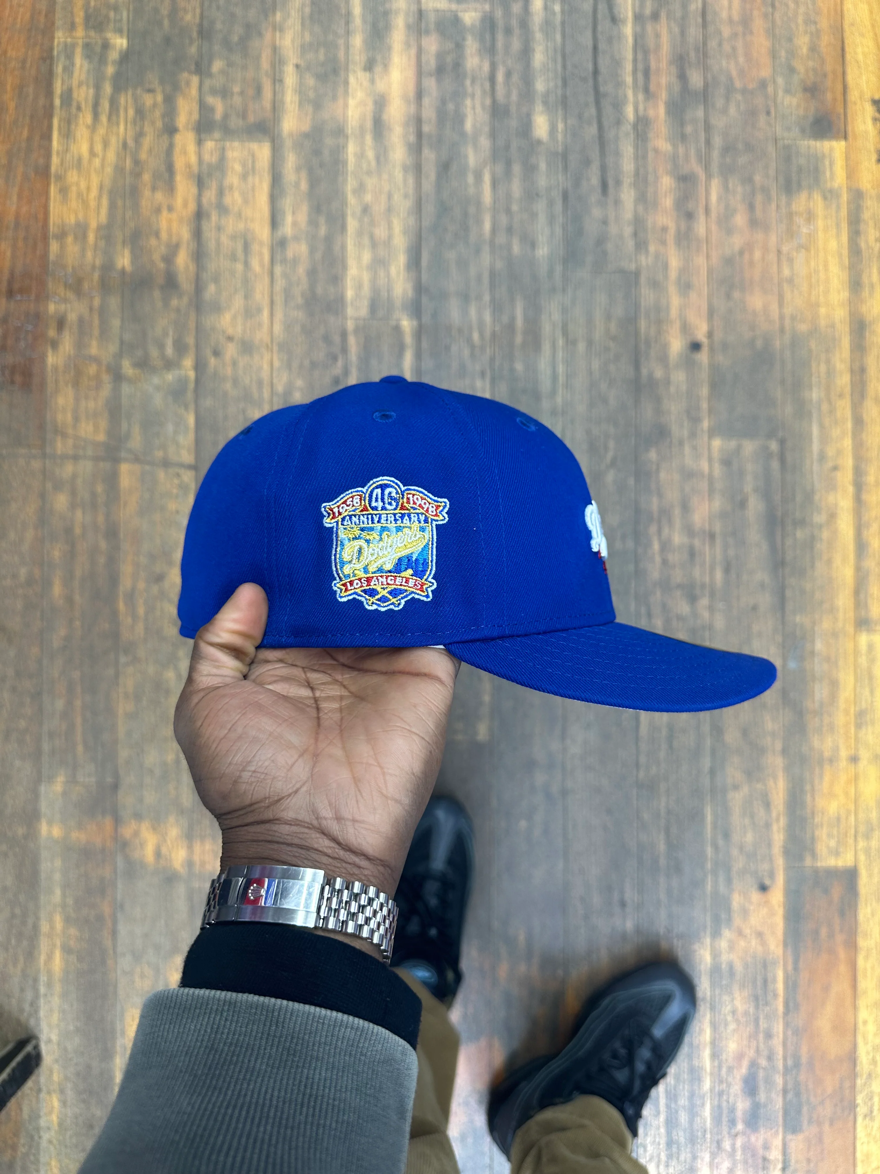 Los Angeles Dodgers All Royal Blue Script 40th - Image 4