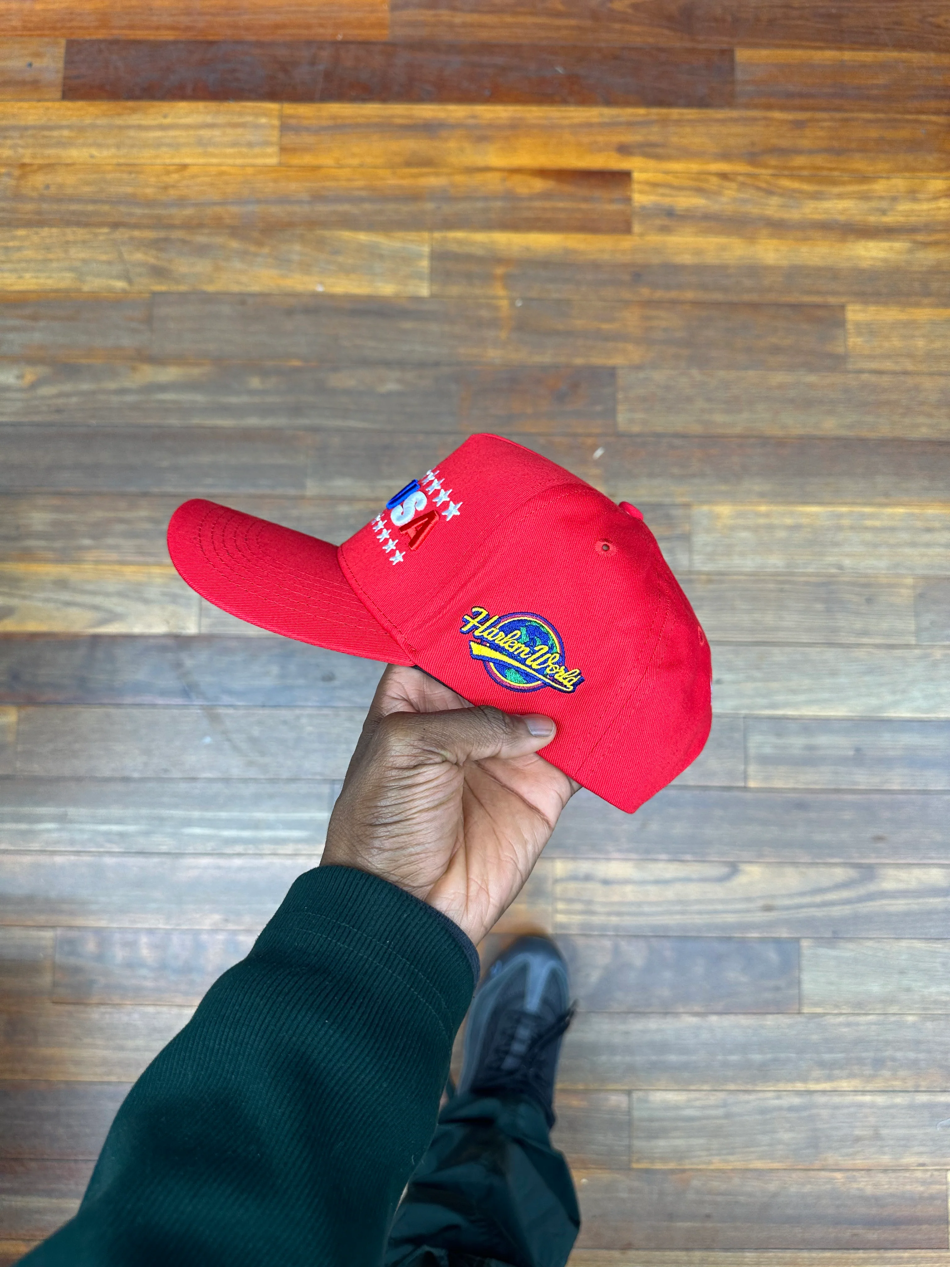 CAP USA All Red Snapback - Image 6