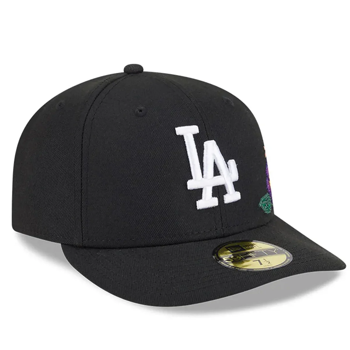 Los Angeles Dodgers Black Floral Chain Stitch Green UV - Image 5
