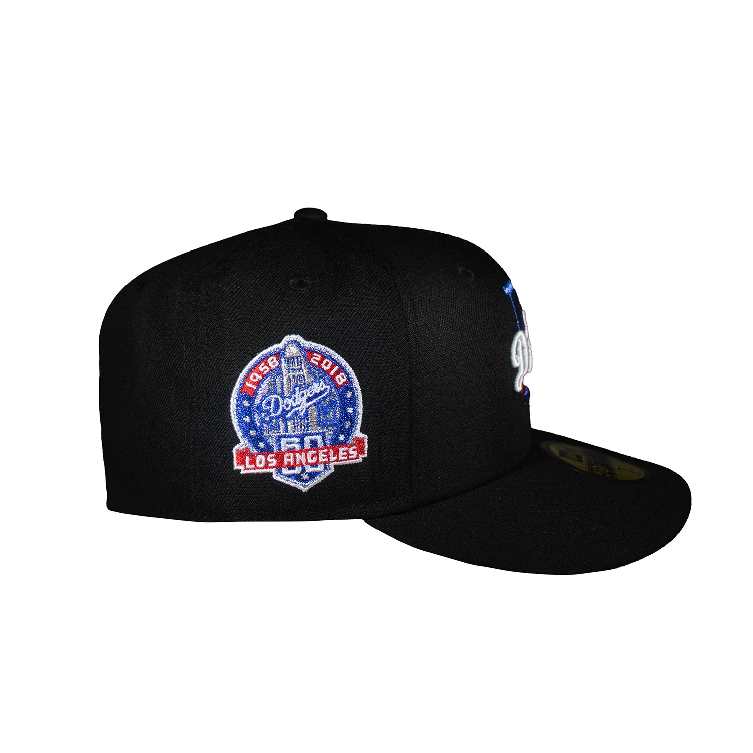 Los Angeles Dodgers Blue Metallic Logo All Black 60Th - Image 4