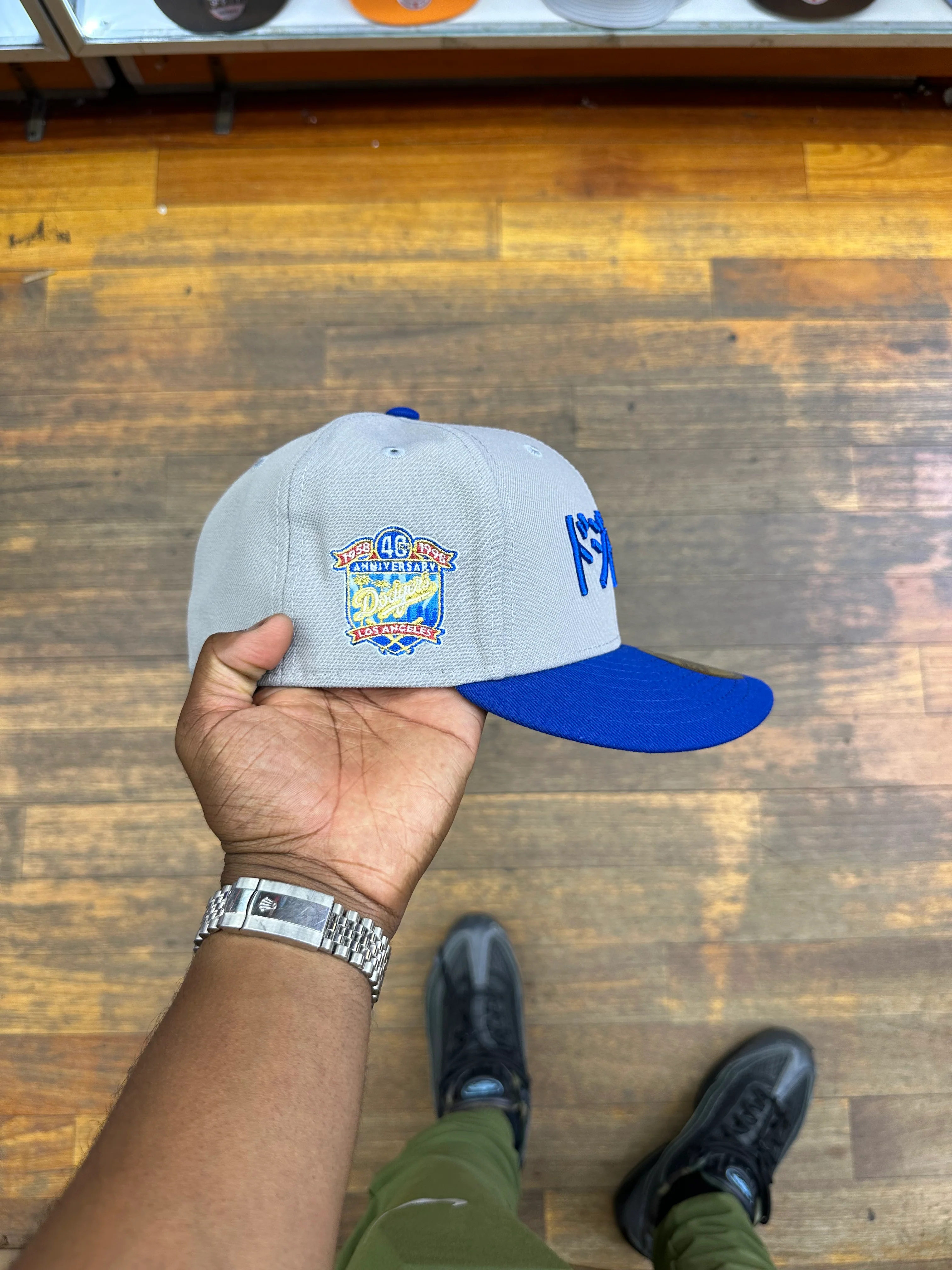 Los Angeles Dodgers Katakana Grey and Blue 40th - Image 7