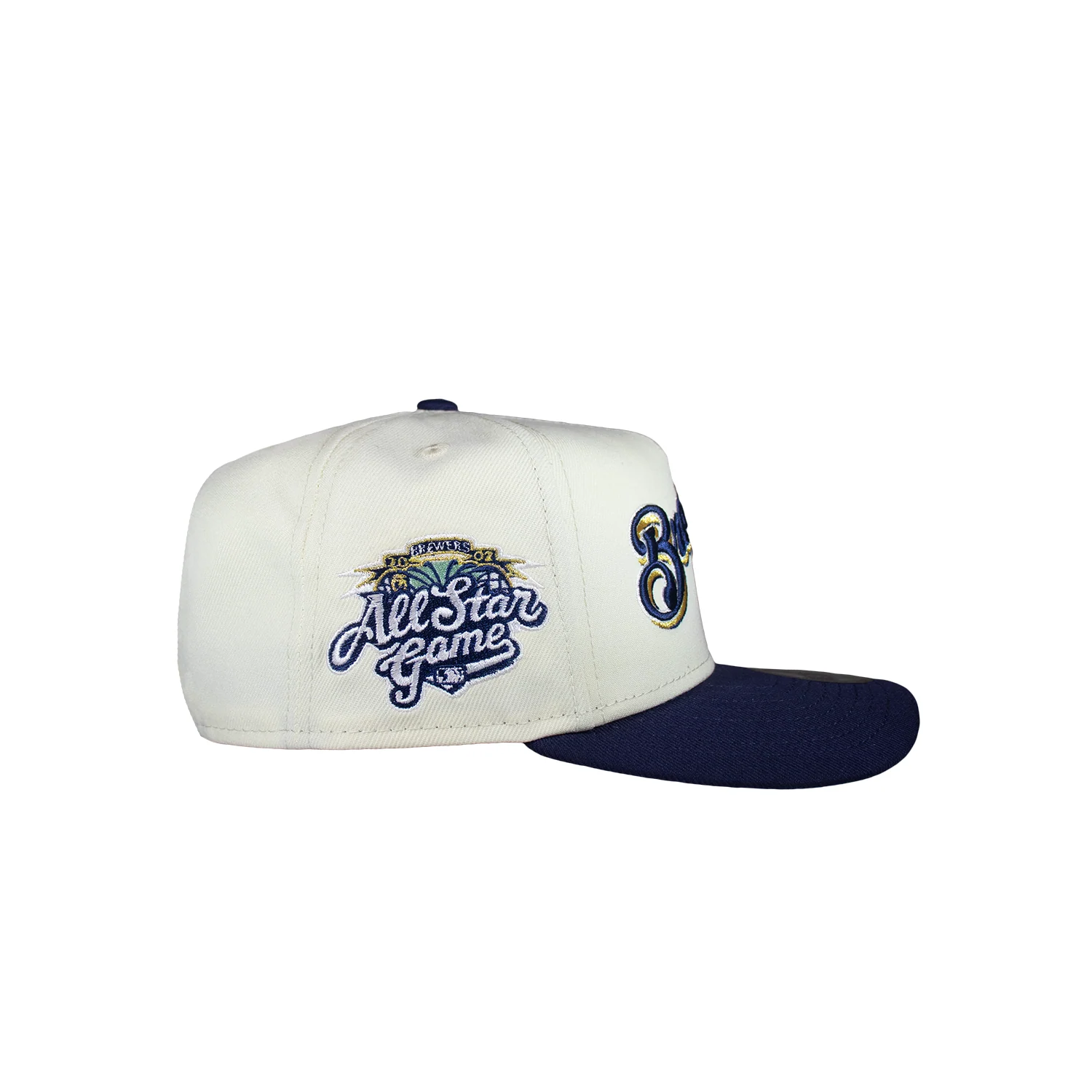 Milwaukee Brewers Creme & Navy 950 AFrame 02 ASG Snap Back - Image 2