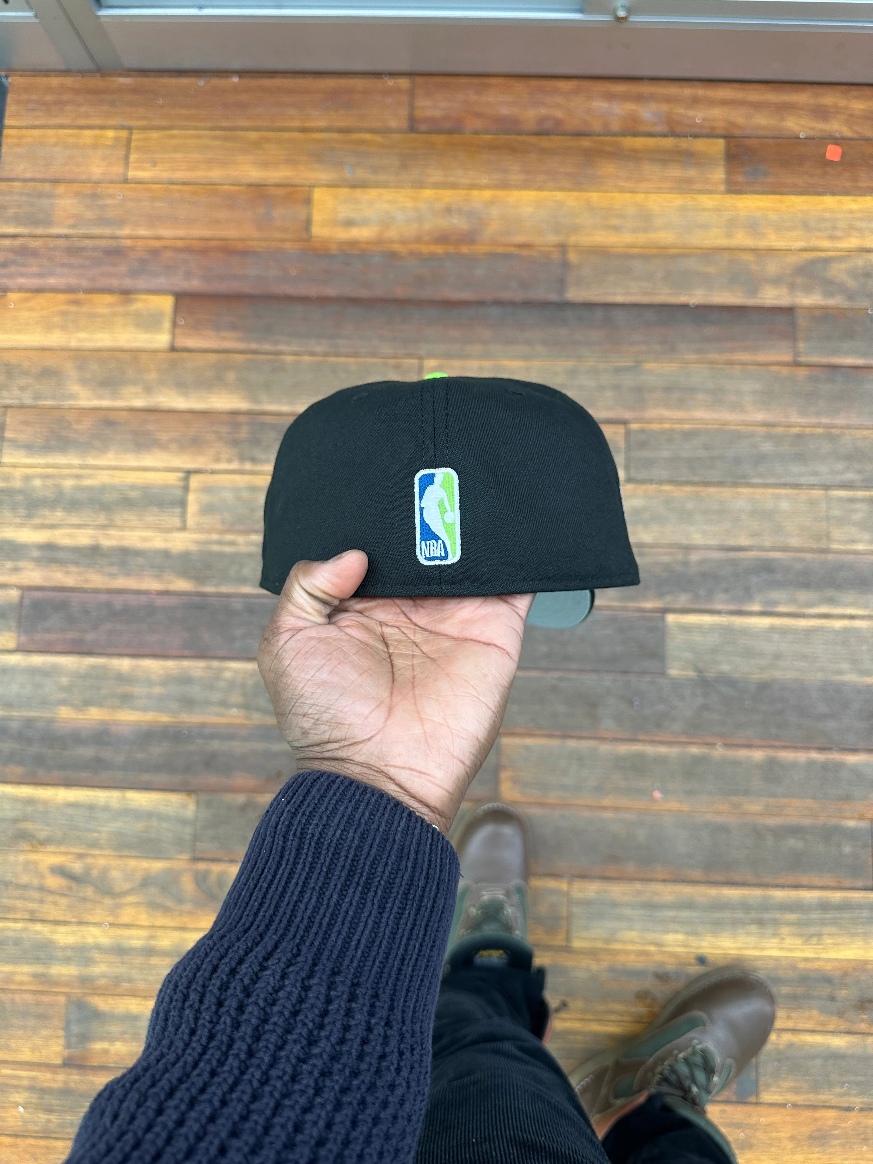 Minnesota Timberwolves All Black Fitted 35Th - Image 4