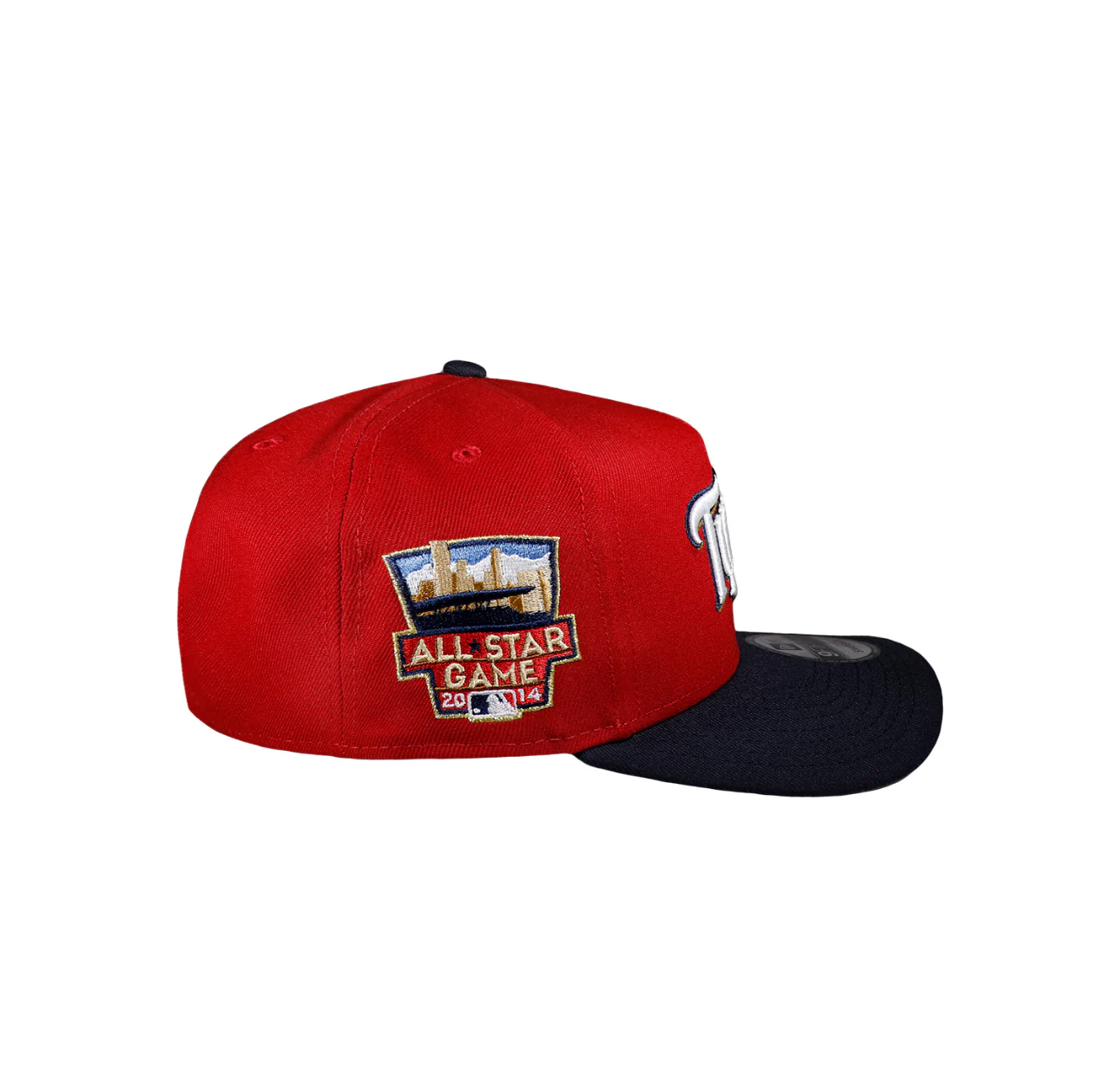 Minnesota Twins Red & Navy Script 950 AFrame Snap Back - Image 2