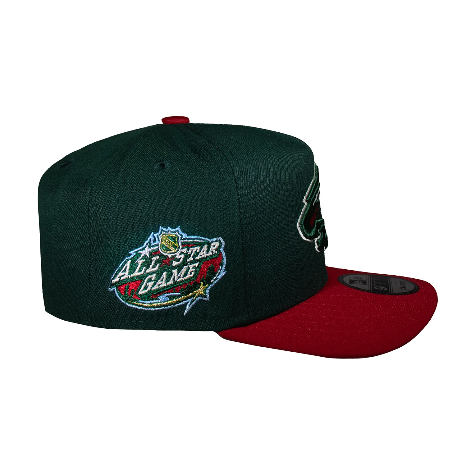 Minnesota Wild Green & Red 950 AFrame Snap Back - Image 3