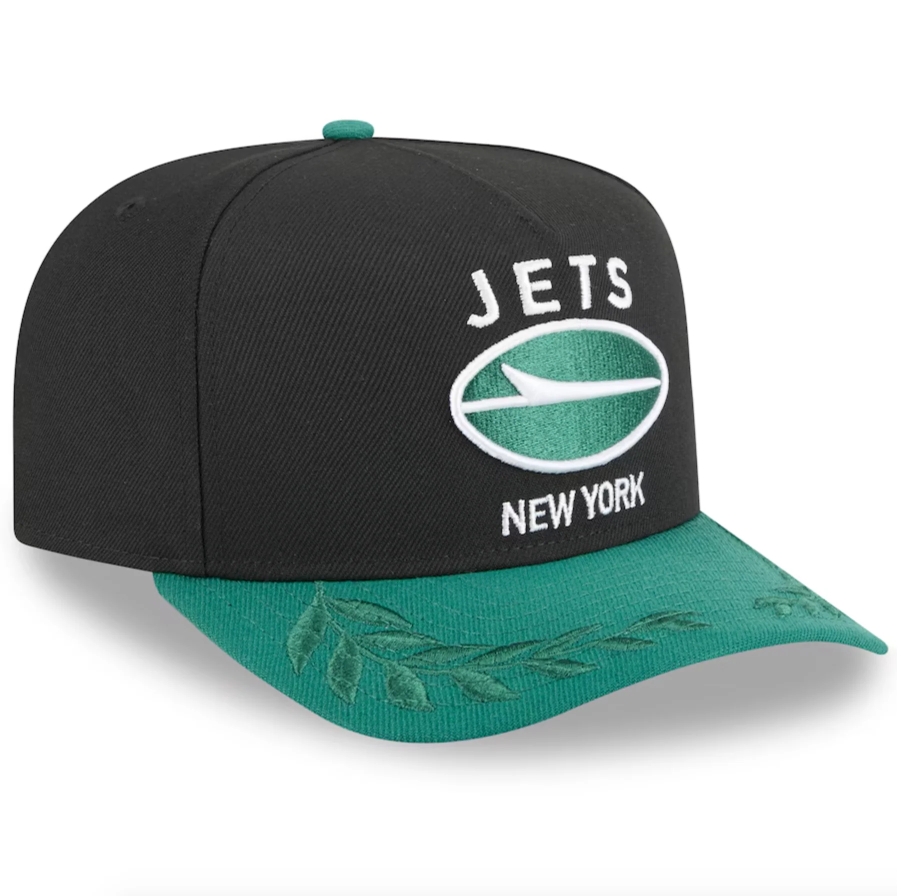 New York Jets Black NFL25 DRAFT 950 AFrame Snap Back - Image 2