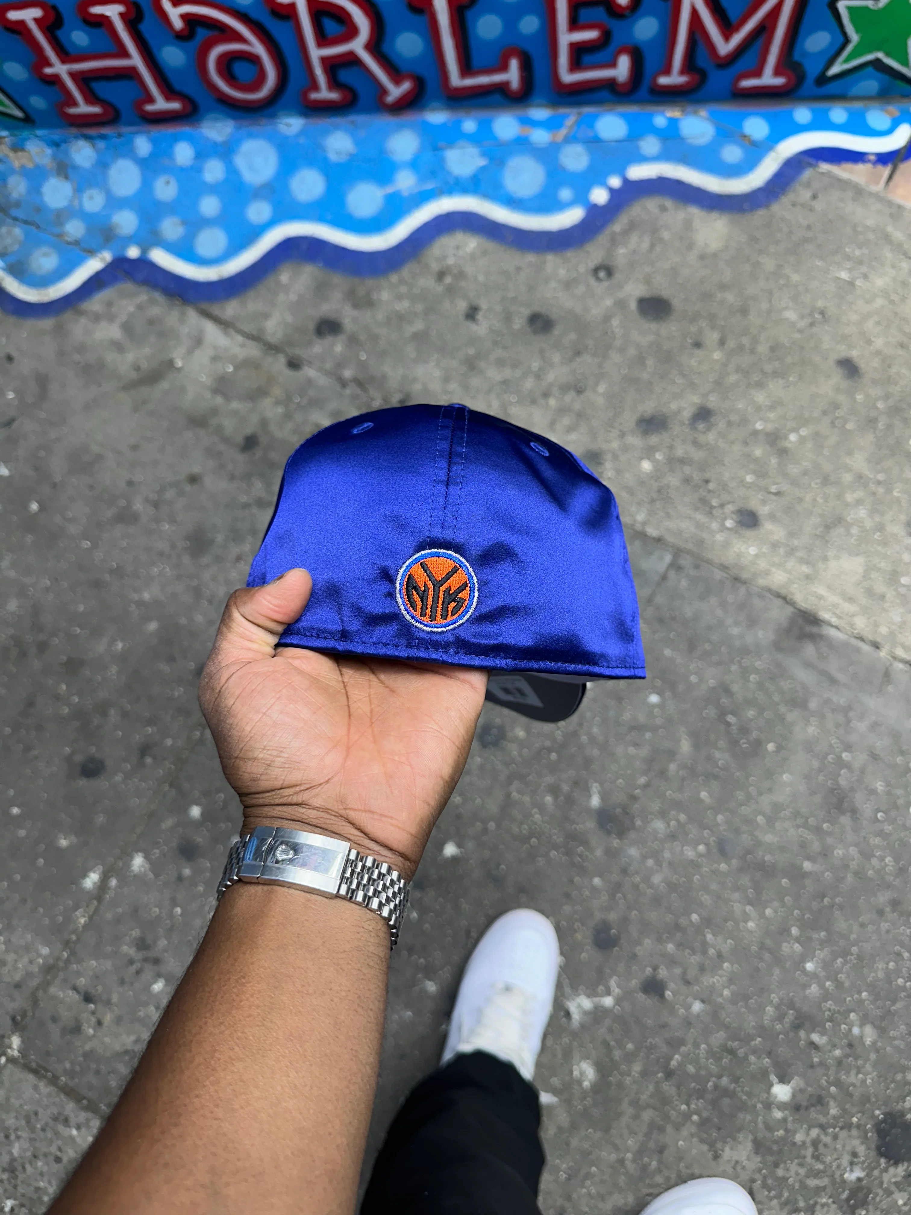 New York Knicks All Satin Royal Blue - Image 7