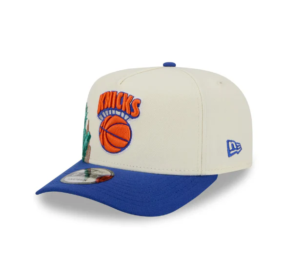 New York Knicks HWC Chrome White 9FIFTY A-Frame Snapback - Image 2
