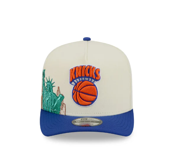 New York Knicks HWC Chrome White 9FIFTY A-Frame Snapback - Image 3