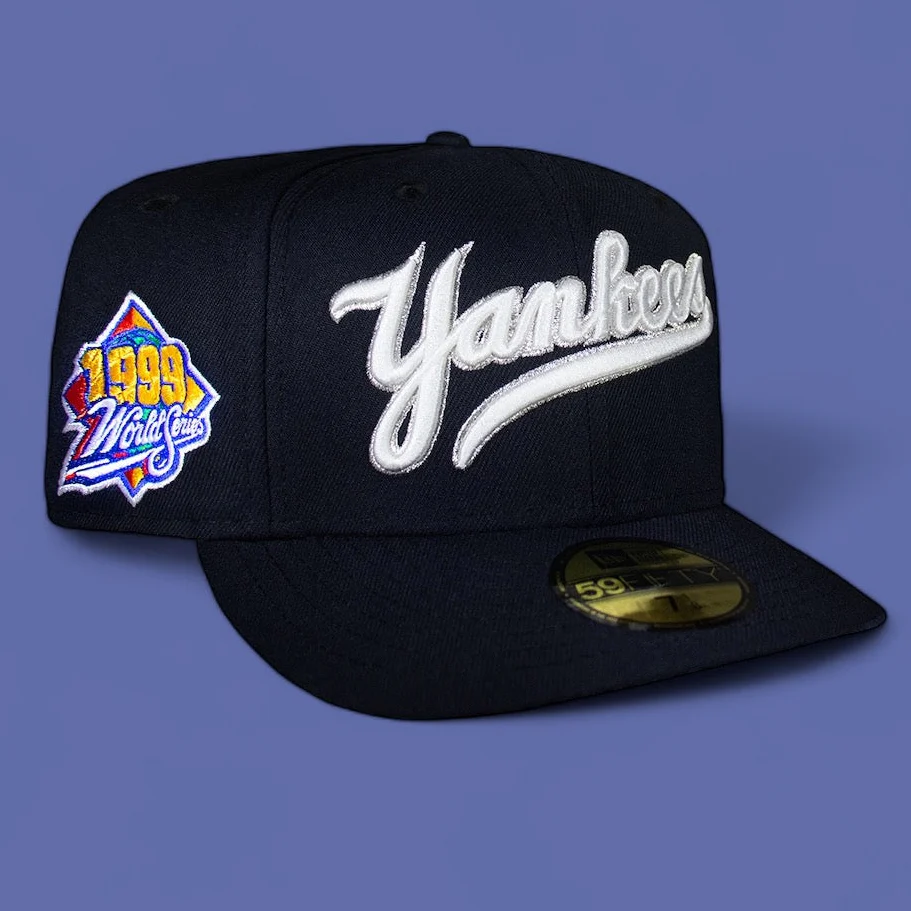 New York Yankees All Navy Script 1999 WS
