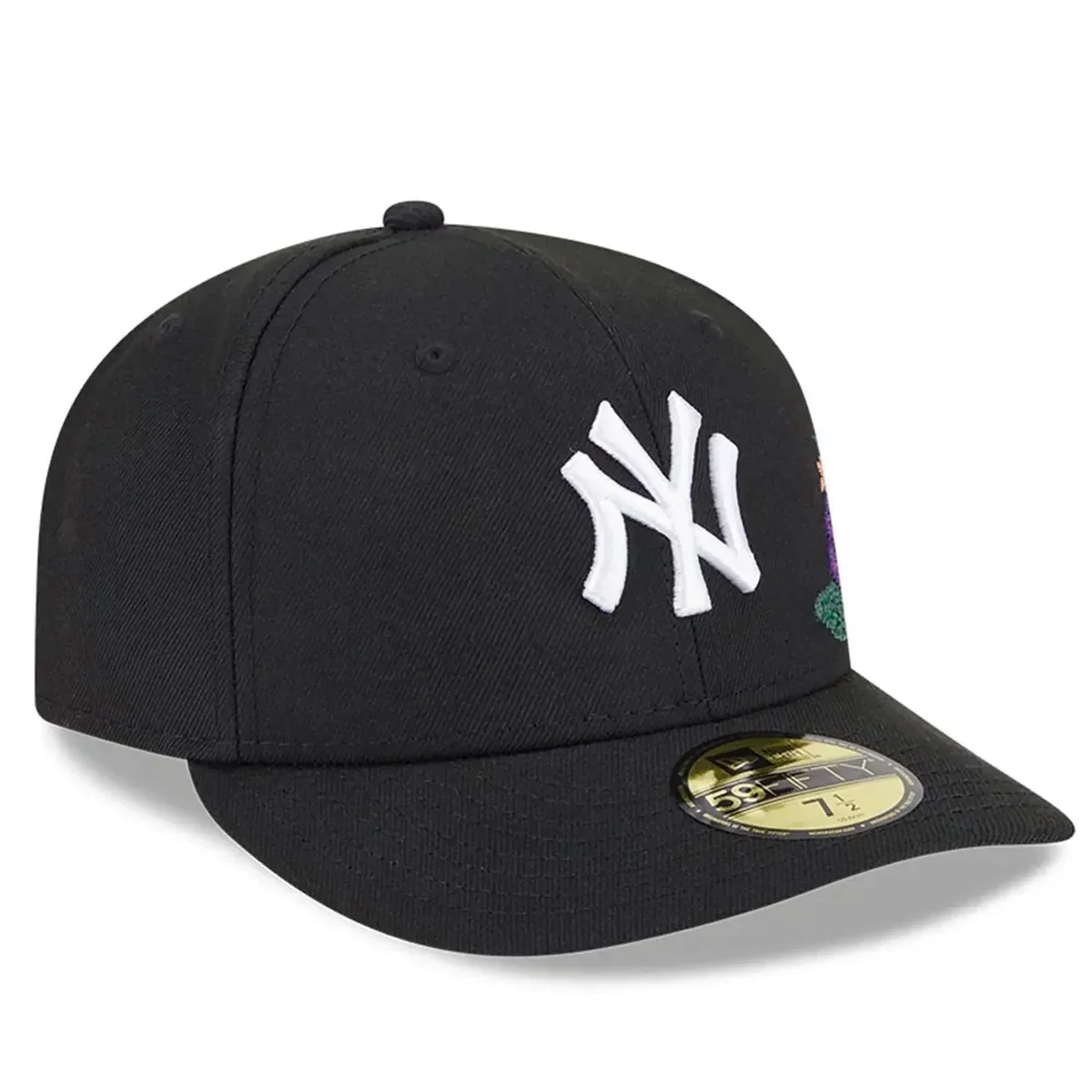 New York Yankees Black Floral Chain Stitch Green UV - Image 4