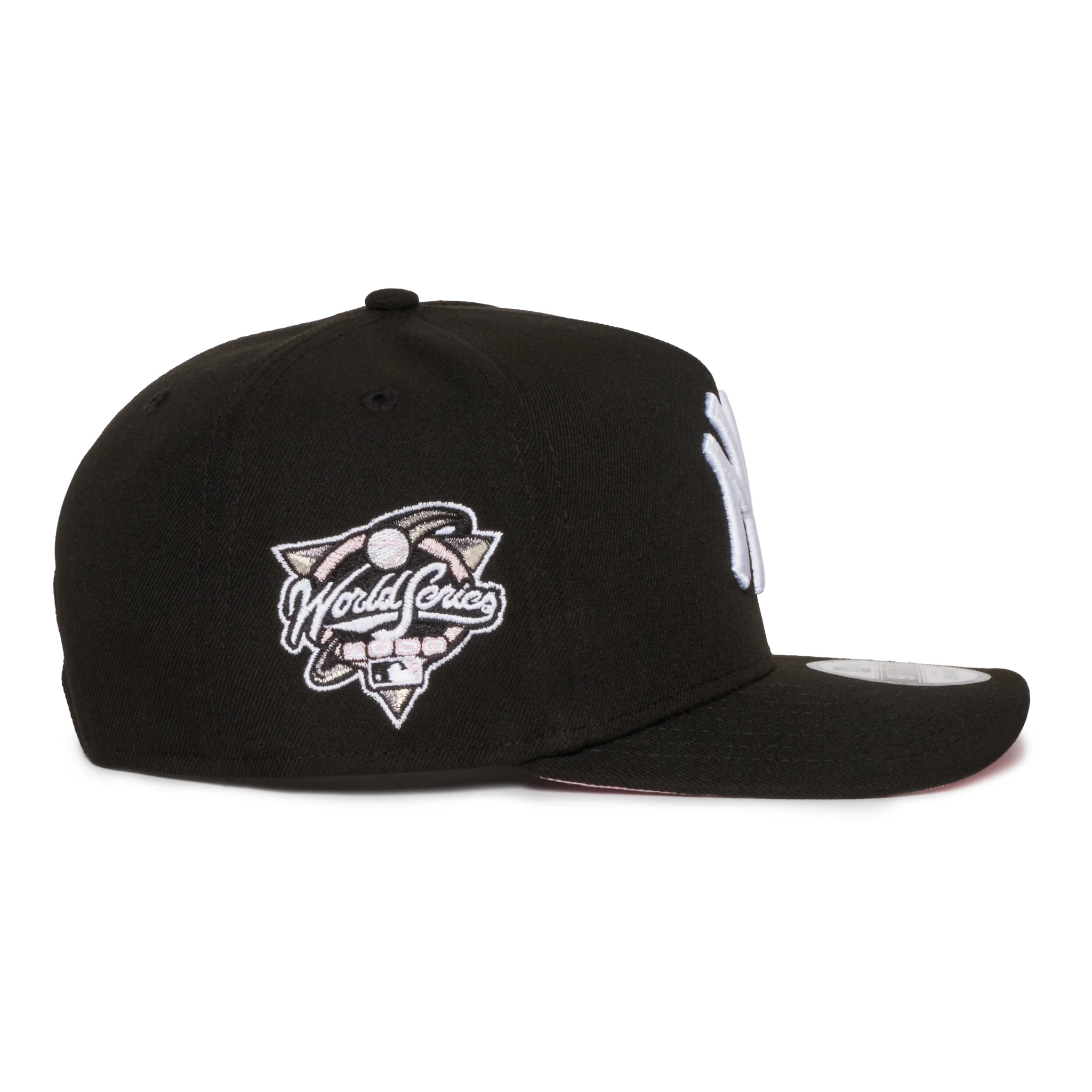 New York Yankees Black Pink Heart 950 AFrame 00 WS Patch  Snap Back - Image 4