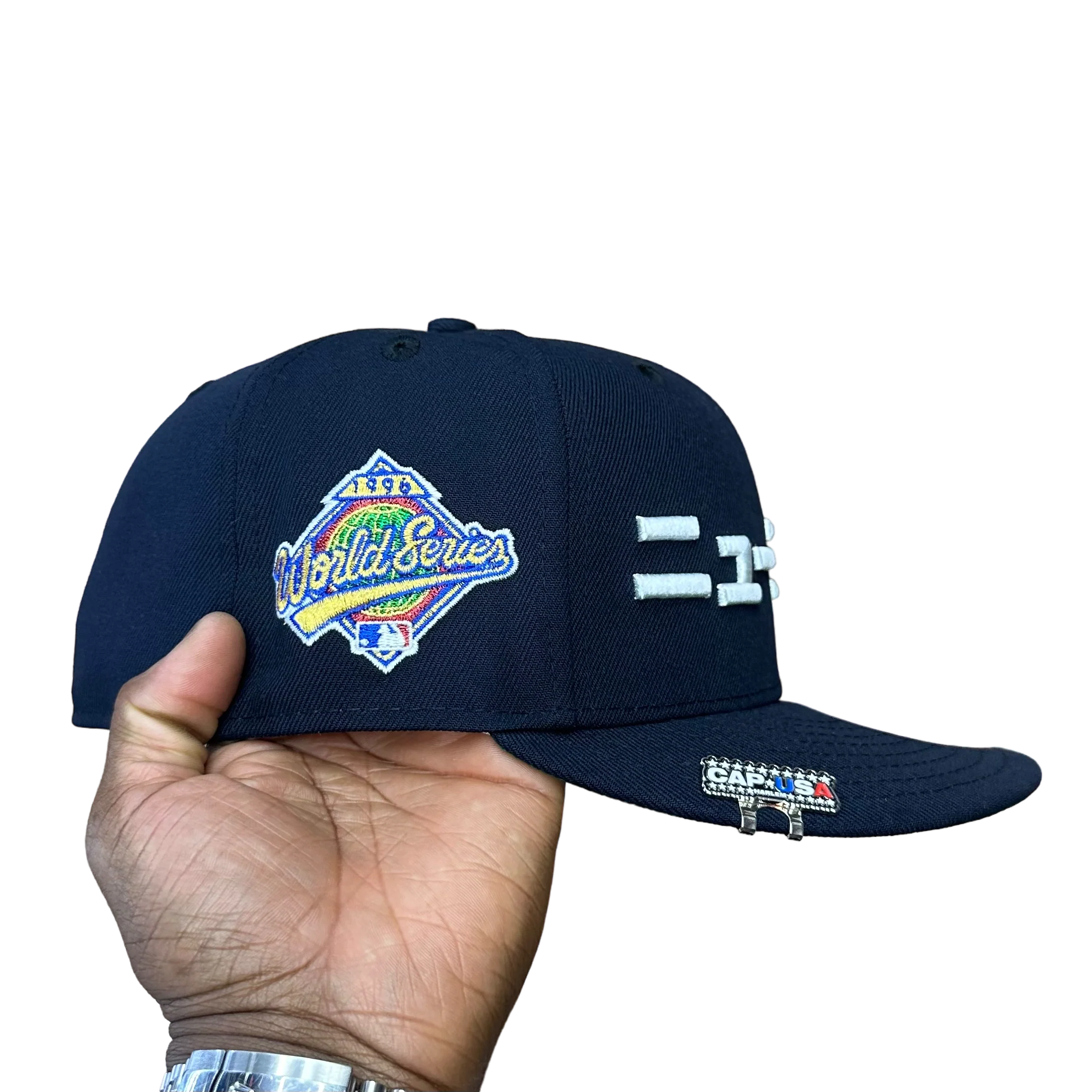 New York Yankees Japanese KATAKANA Navy 1996 World Series - Image 2