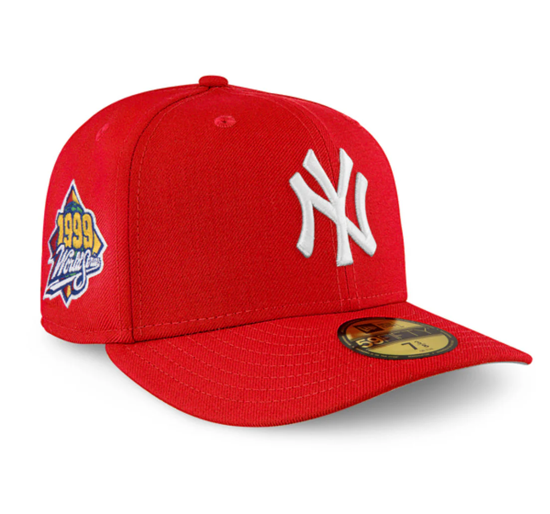 New York Yankees Red Flat Back 1999 World Series Grey UV - Image 2