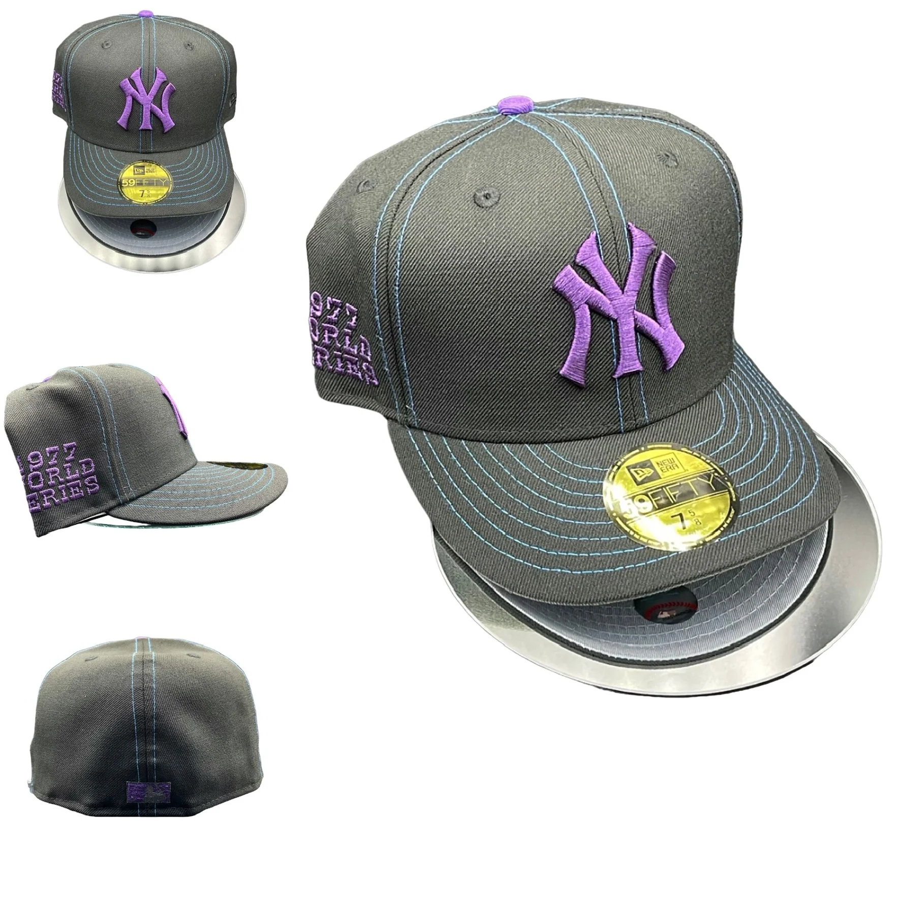 NY. YANKEES BLACK + PURPLE GREY UV - Image 5