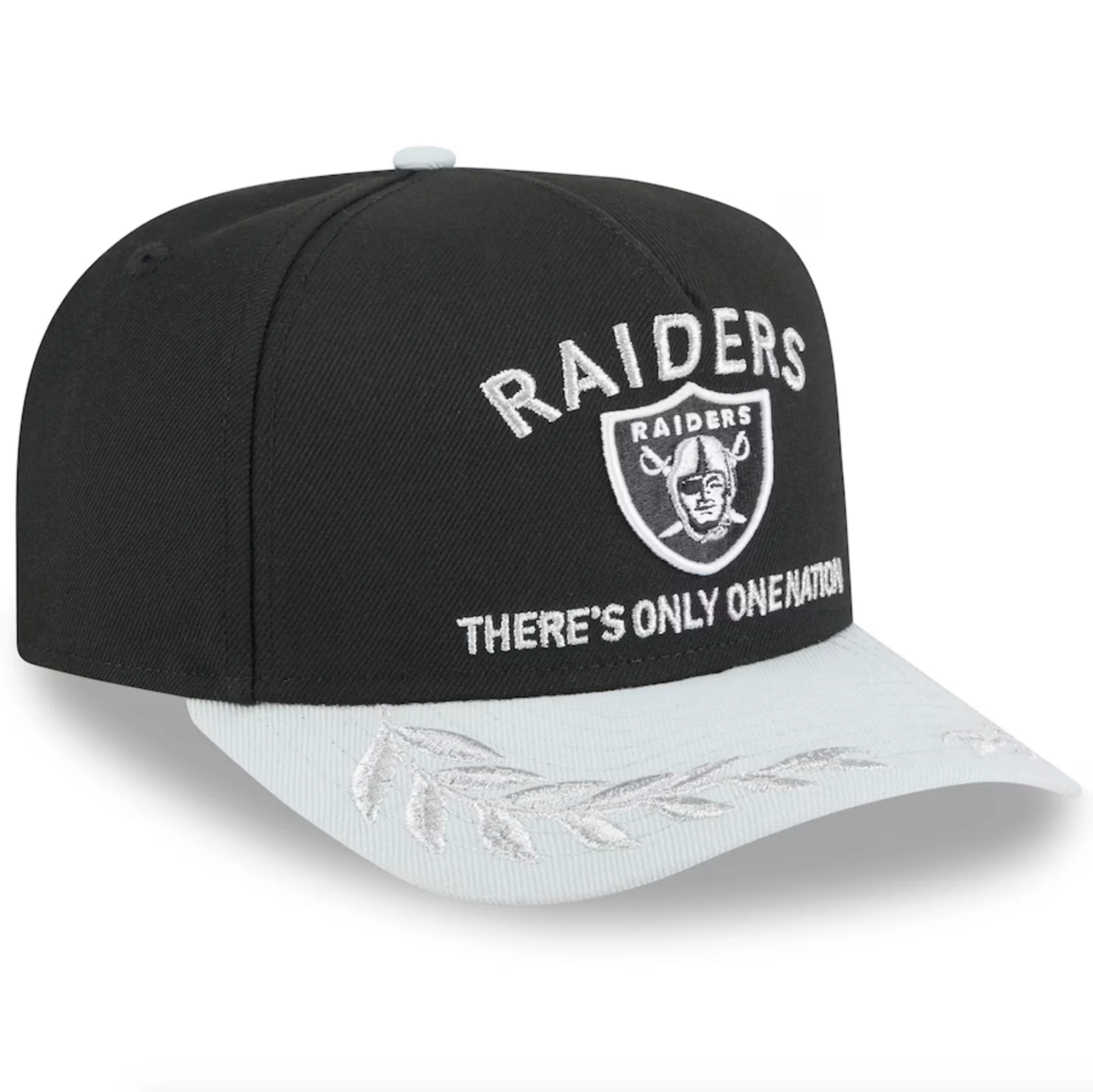 Oakland Raiders Black NFL25 DRAFT 950 AFrame Snap Back - Image 2
