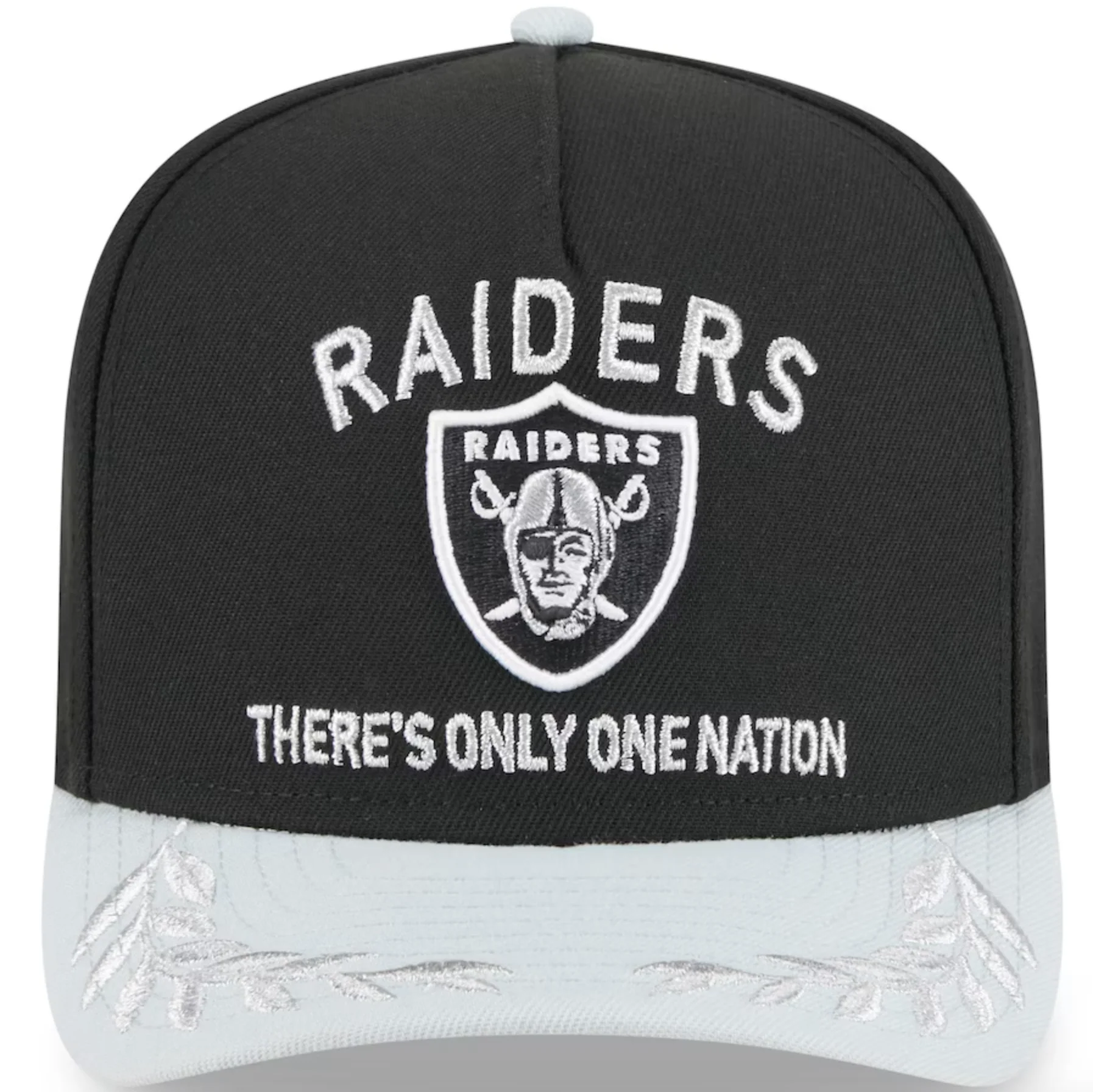 Oakland Raiders Black NFL25 DRAFT 950 AFrame Snap Back - Image 3