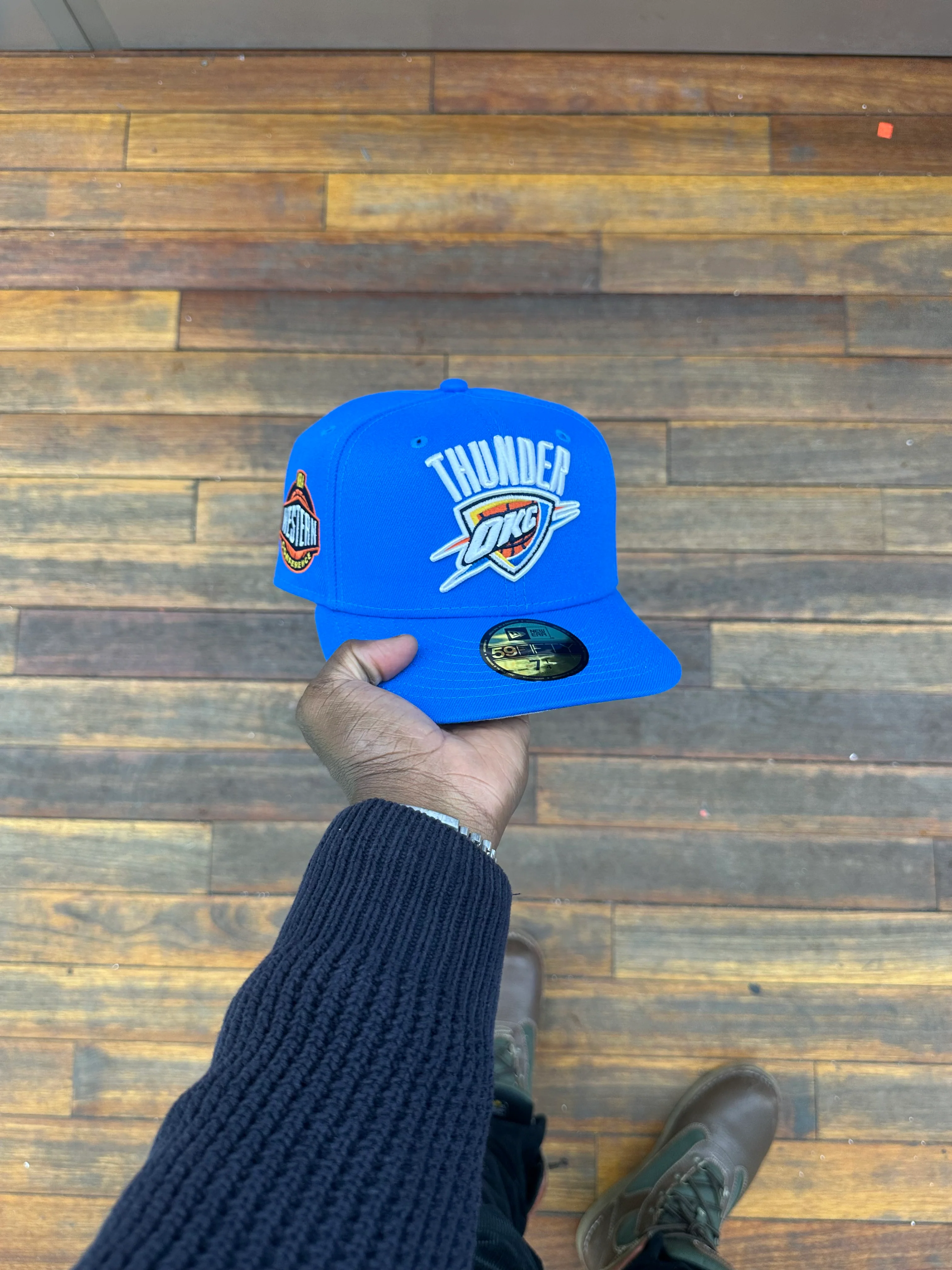 Oklahoma City Thunder Light Blue Fitted Western Conference - Image 2