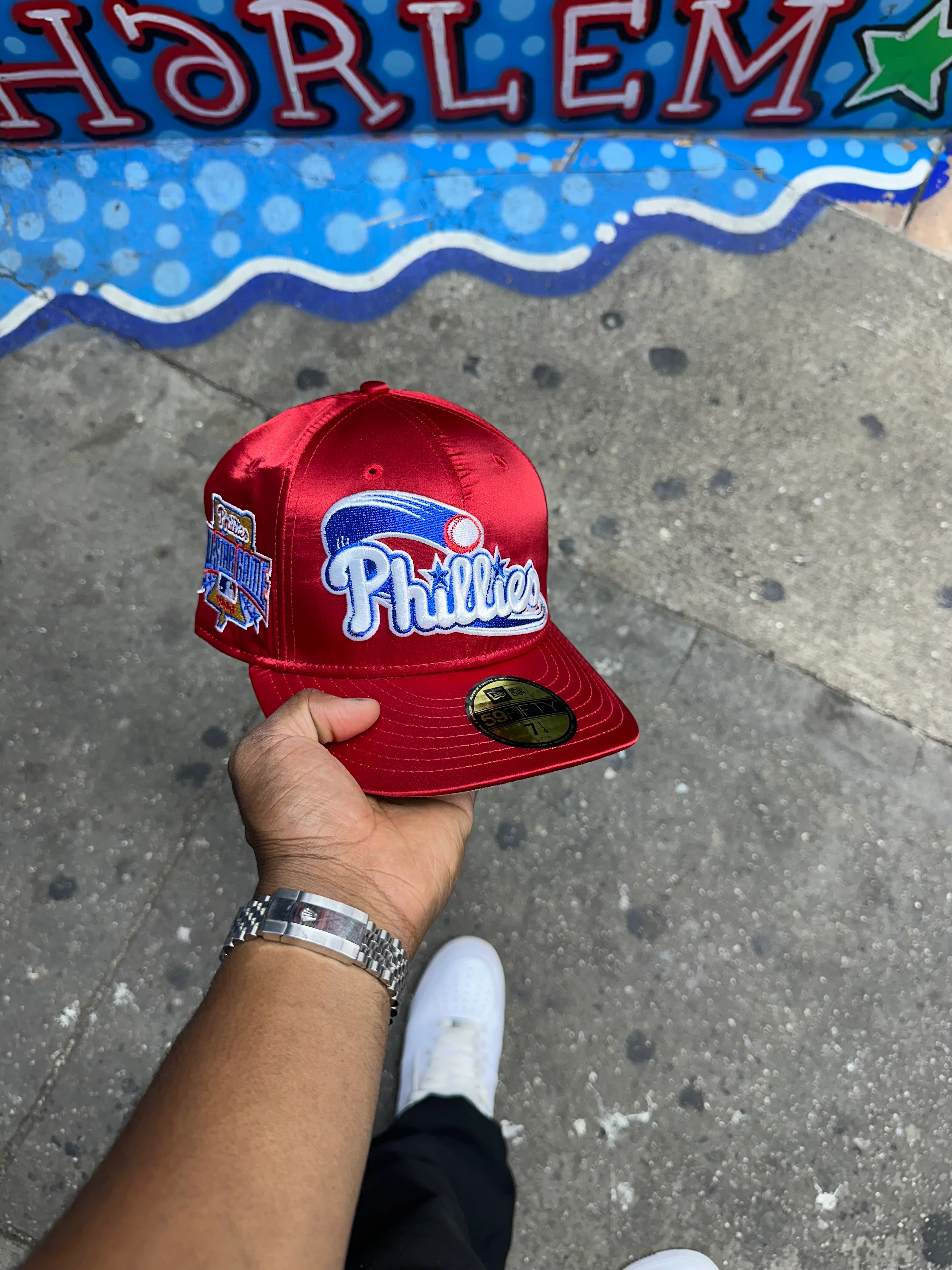 Philadelphia Phillies All Satin Red Script 1996 ASG - Image 4
