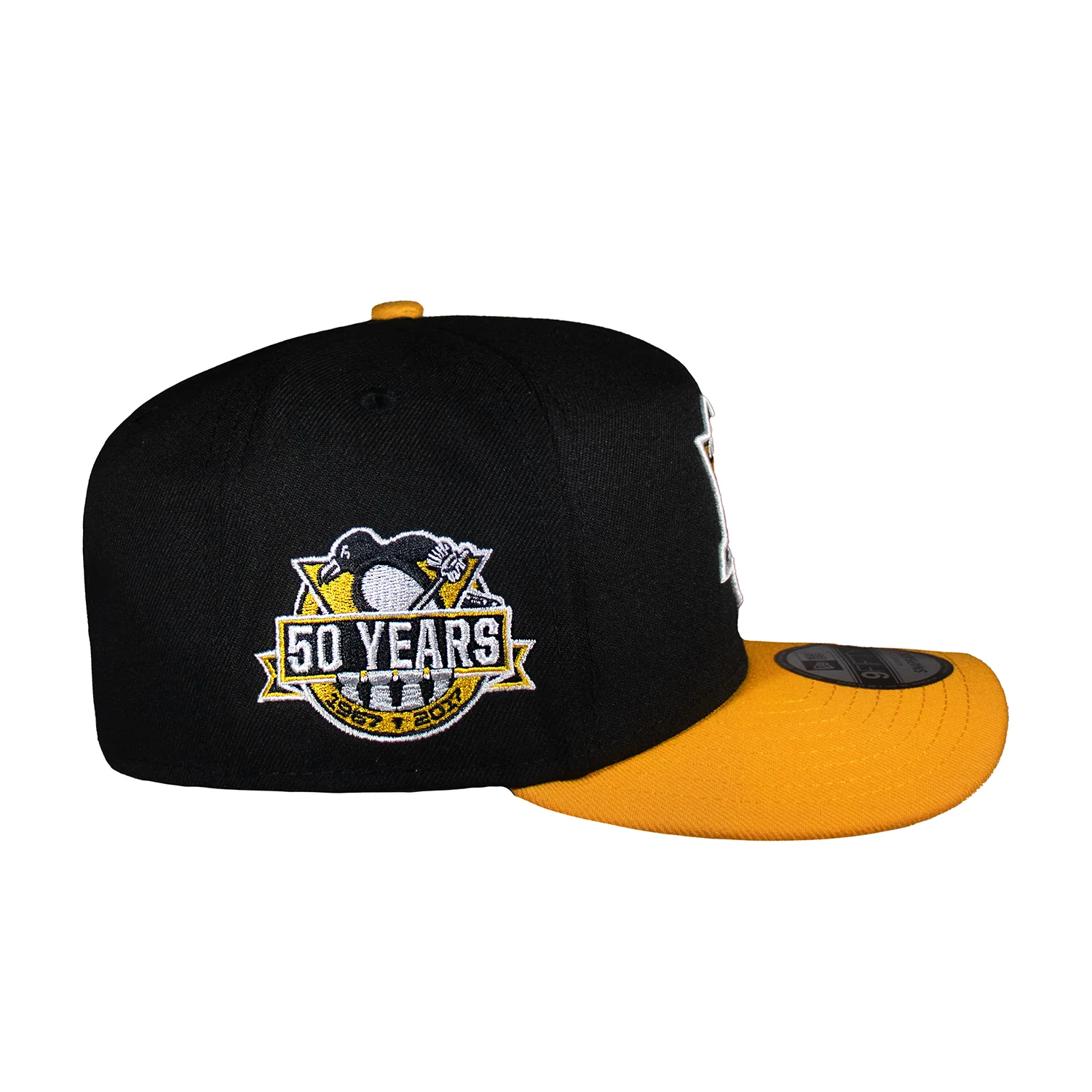 Pittsburgh Penguins Black & Yellow 950 AFrame Snap Back - Image 3