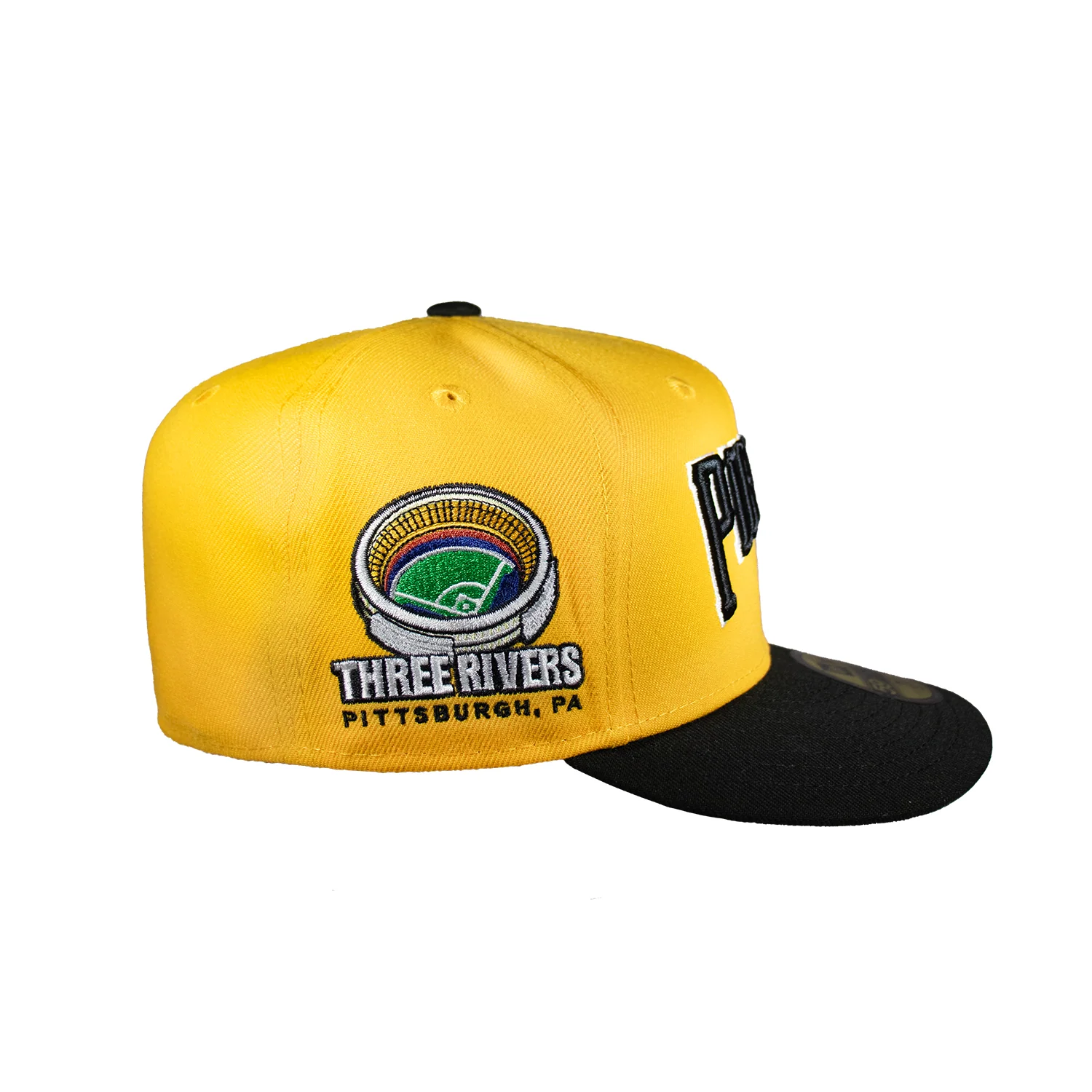 Pittsburgh Pirates Yellow and Black Script Three Rivers - Image 2