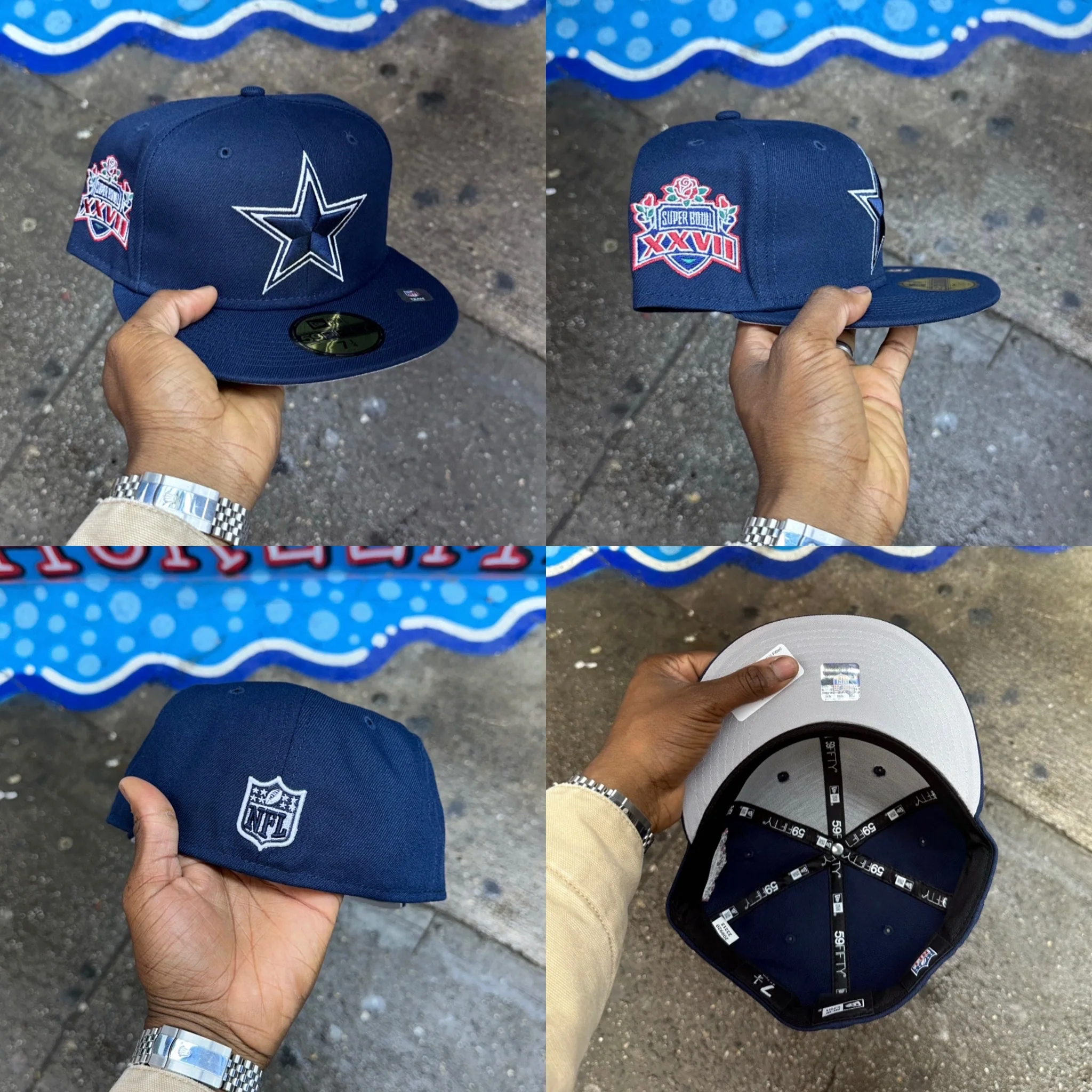Dallas Cowboys Navy SB XXVII Fitted - Image 3