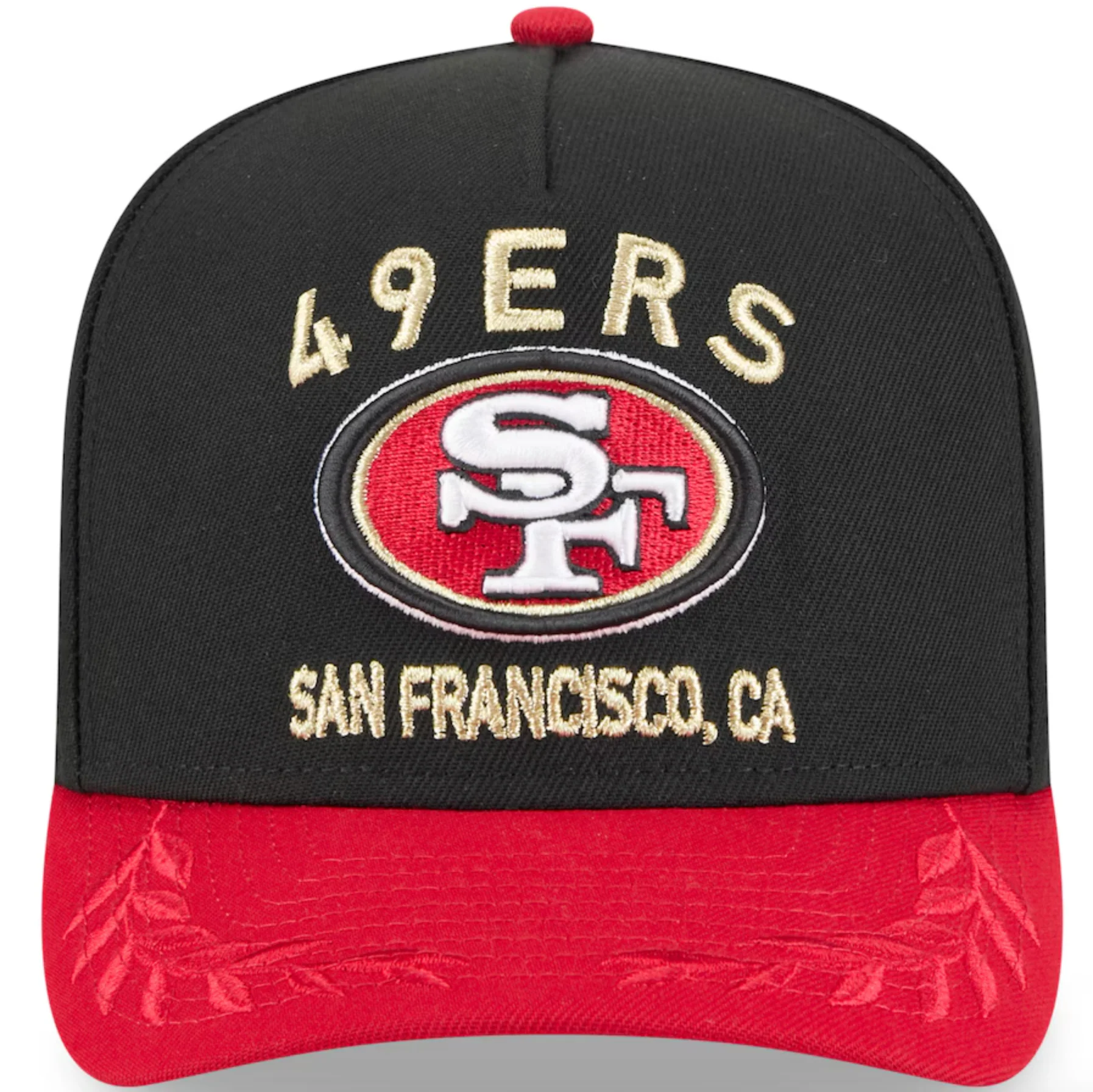 San Francisco 49ERs Black NFL25 DRAFT 950 AFrame Snap Back - Image 2