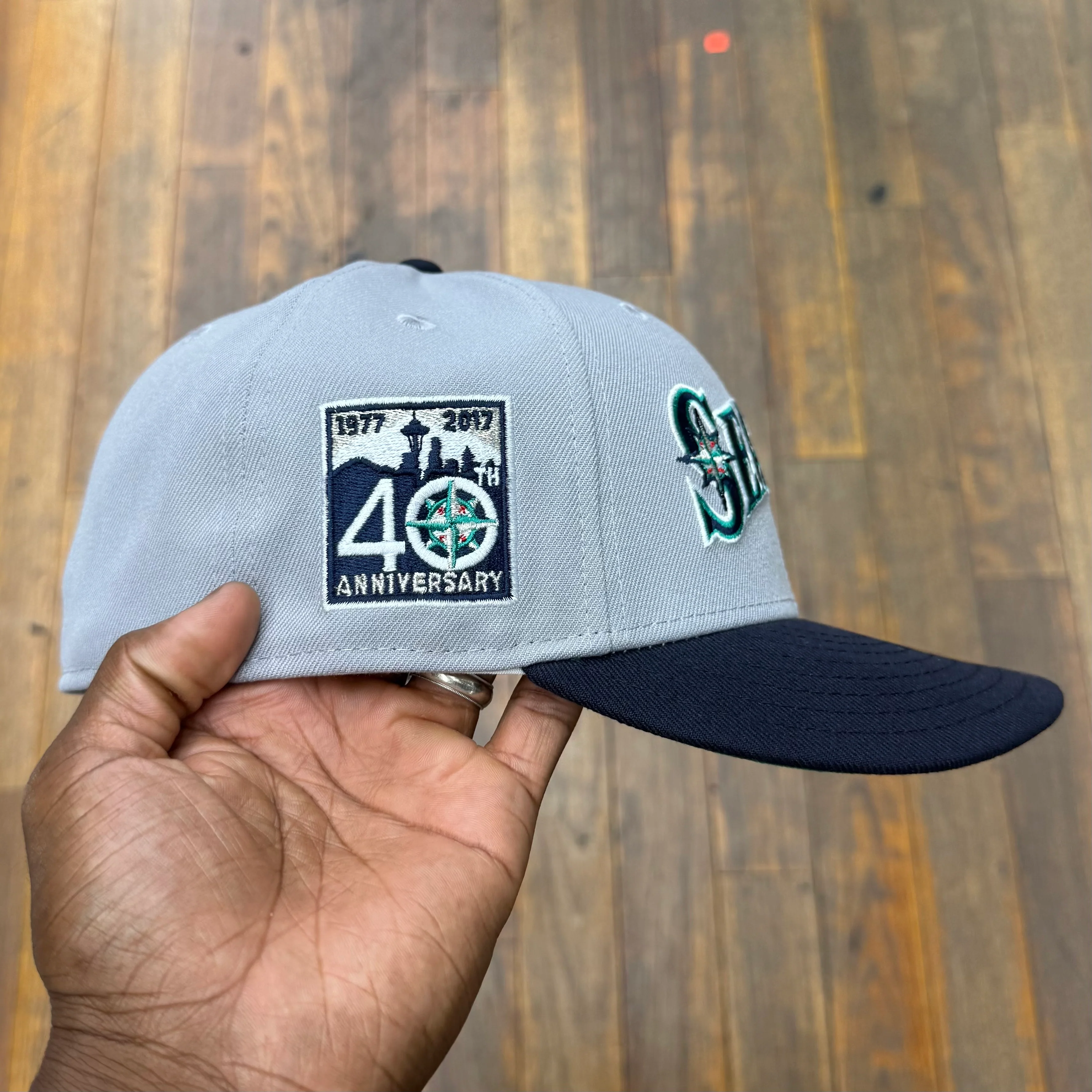 Seattle Mariners Grey & Navy Blue Font 40Th Anniversary - Image 3