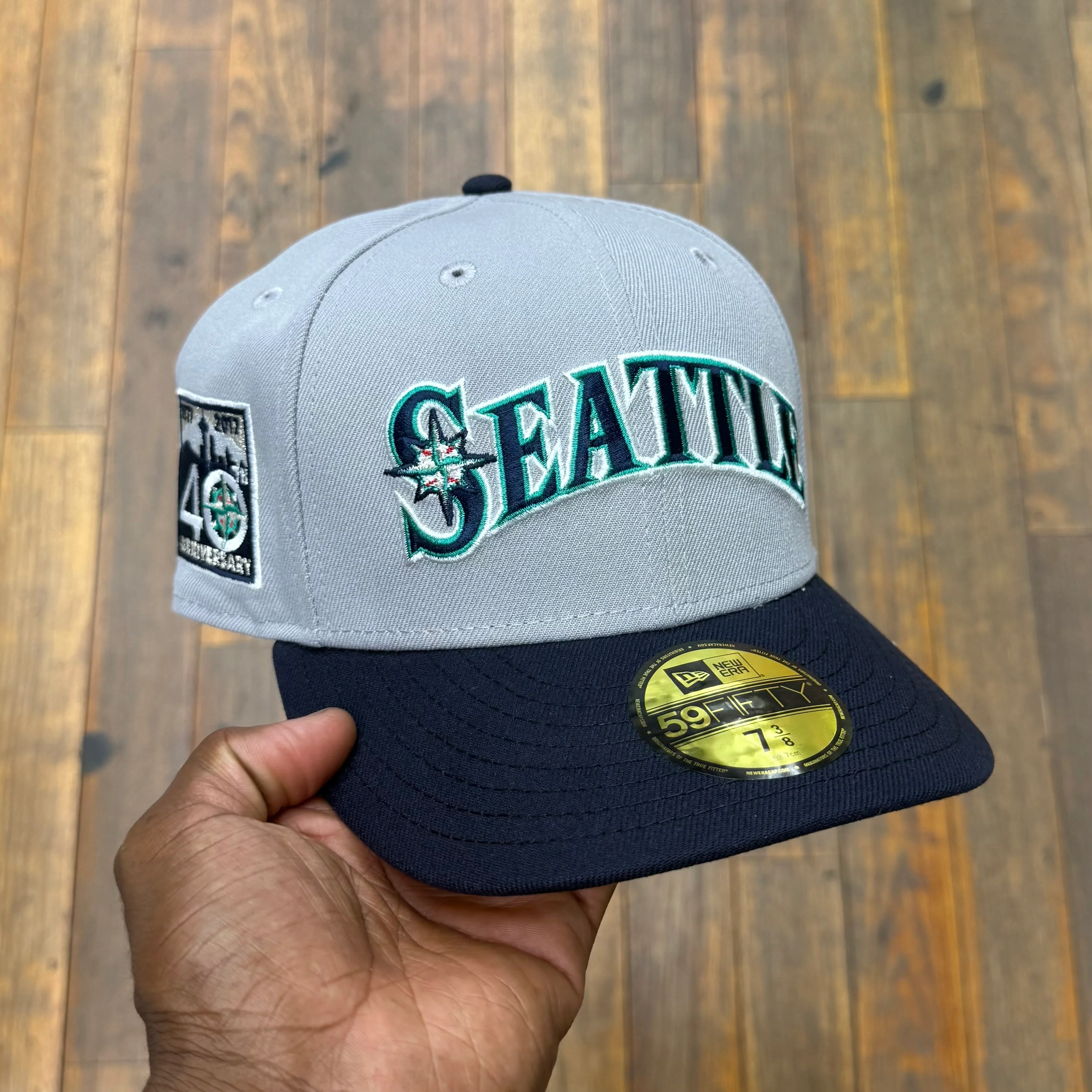 Seattle Mariners Grey & Navy Blue Font 40Th Anniversary - Image 7