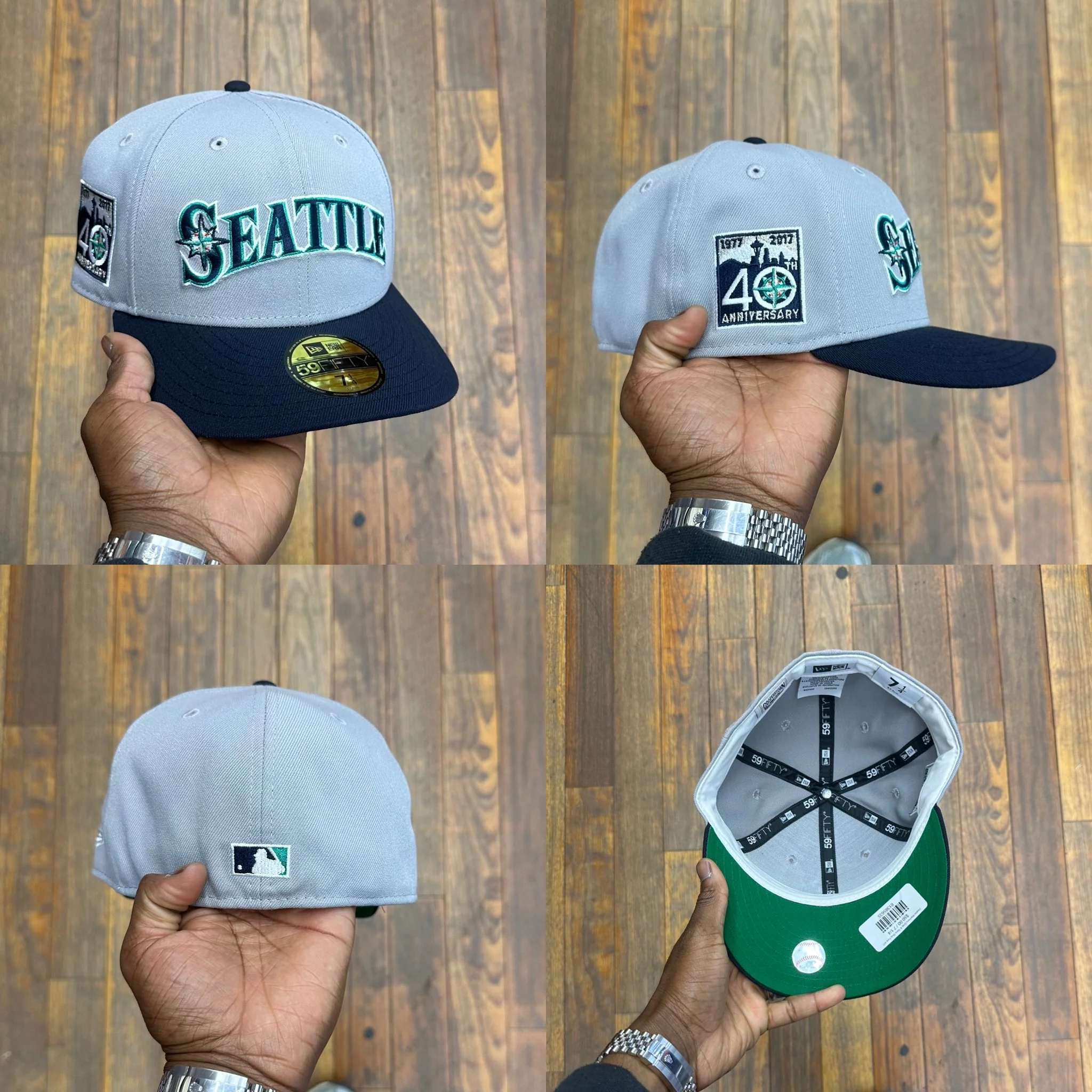 Seattle Mariners Grey & Navy Blue Font 40Th Anniversary - Image 8