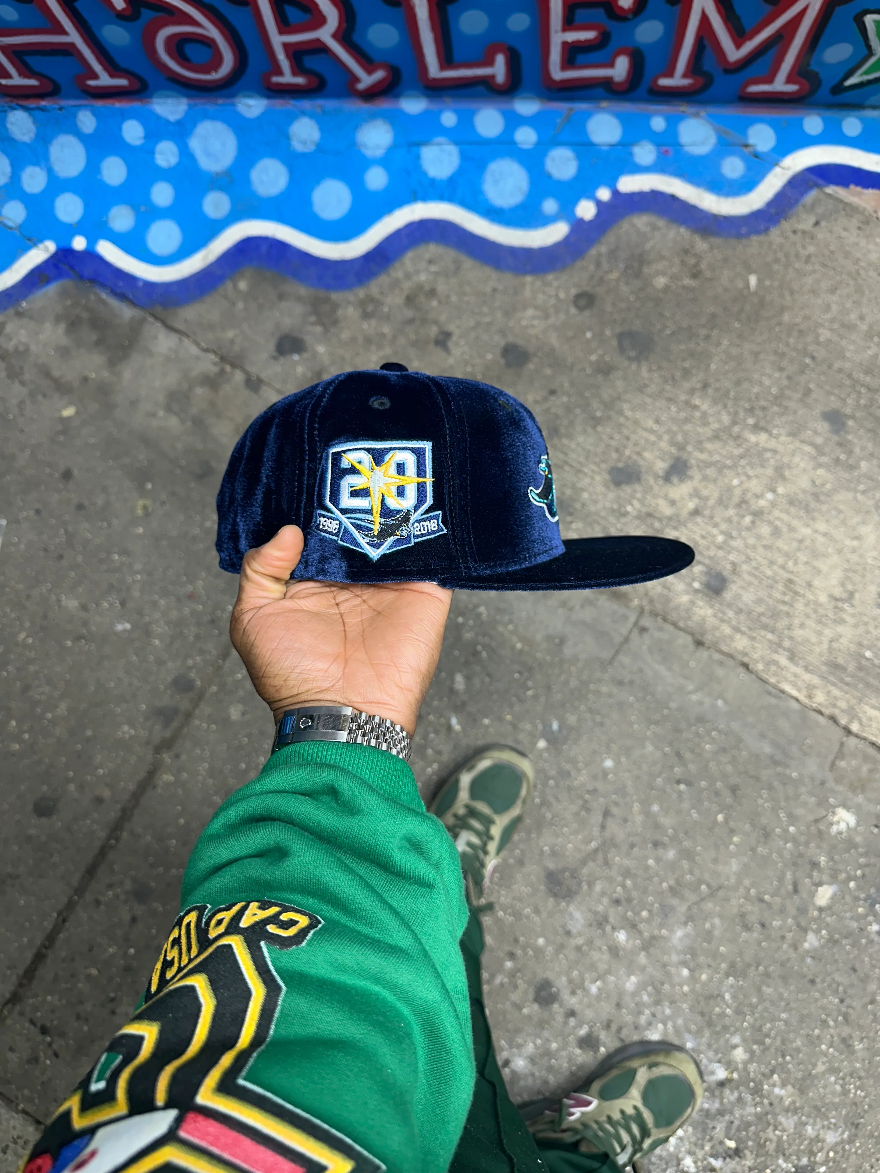 Tamp Bay Devil Rays All Royal Blue Velvet 20Th Anniversary - Image 4