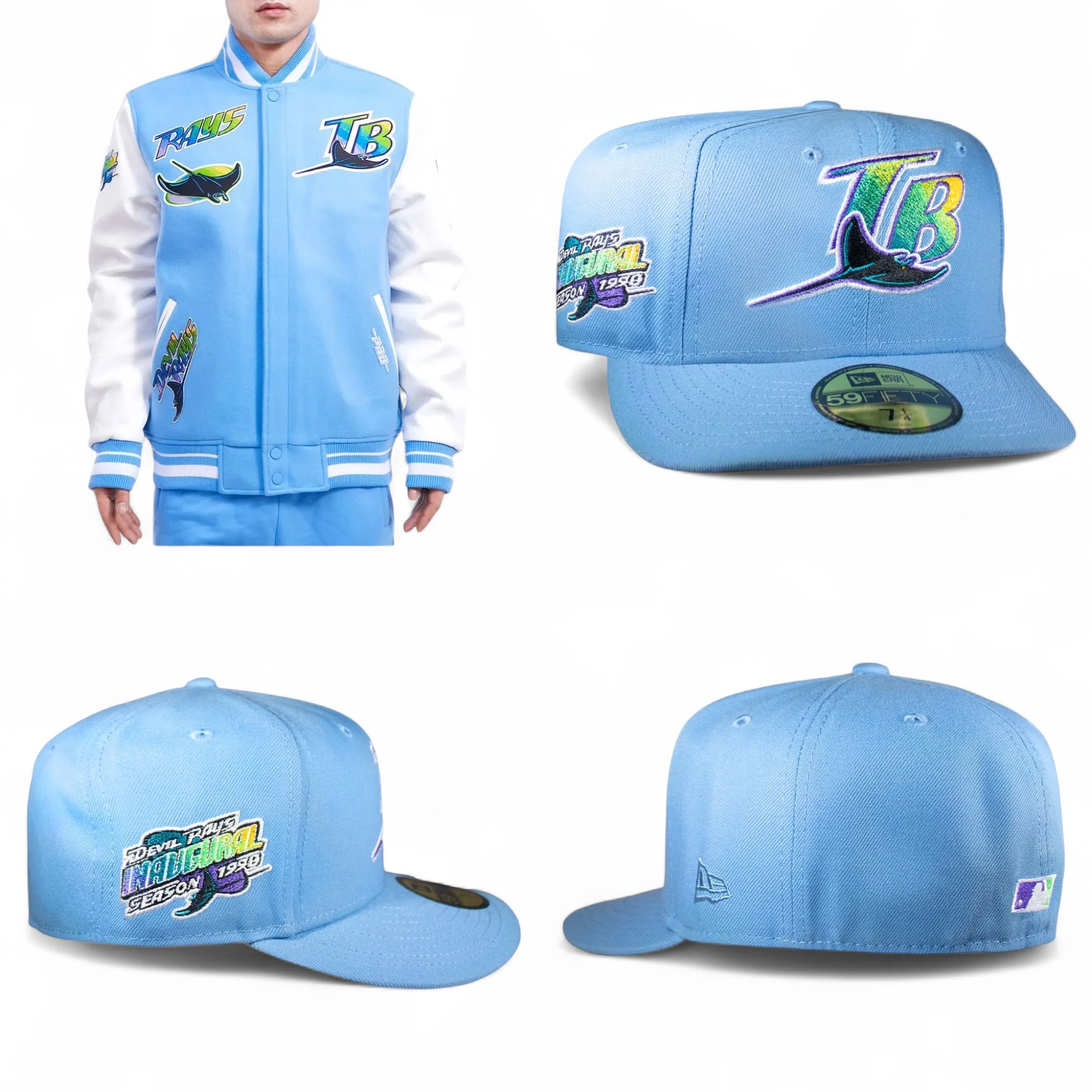 Tampa Bay Rays All Sky Blue Inaugural Seasons Patch - Image 5