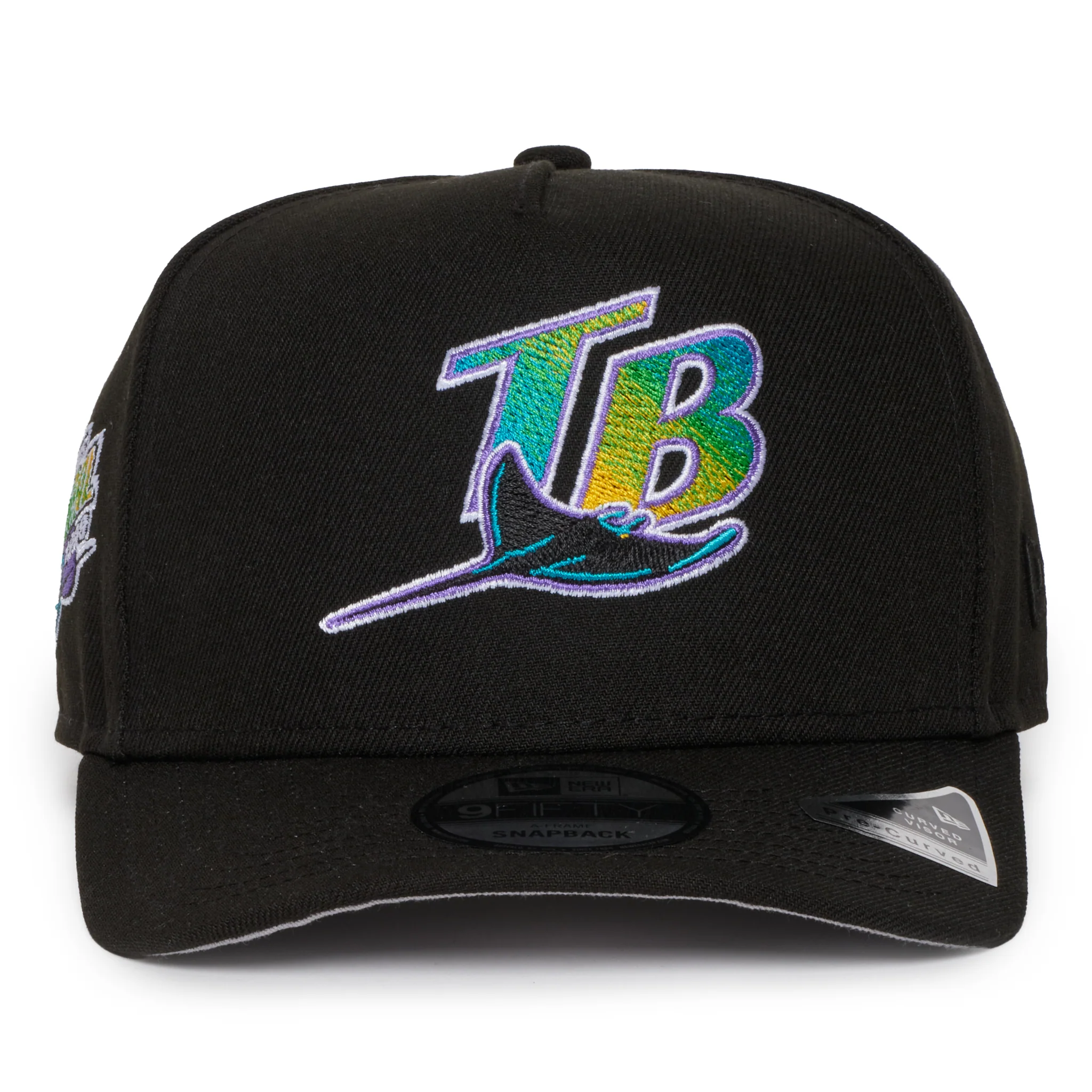 Tampa Bay Rays Black 950 AFrame 98 Inag. Snap Back - Image 2