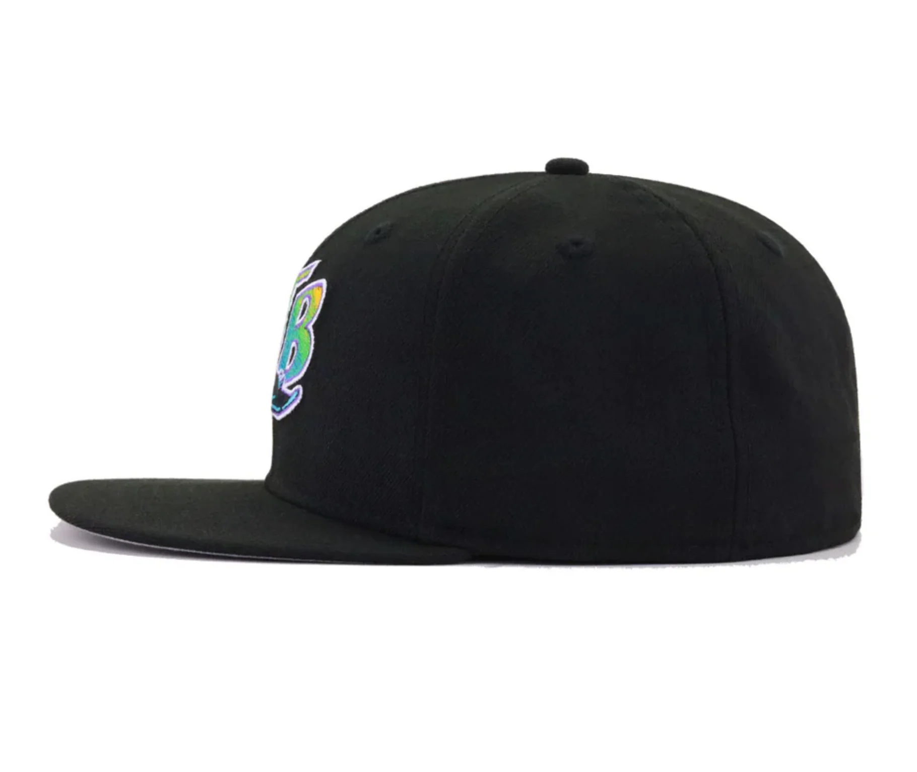 Tampa Bay Rays All Black Grey UV No Patch - Image 4