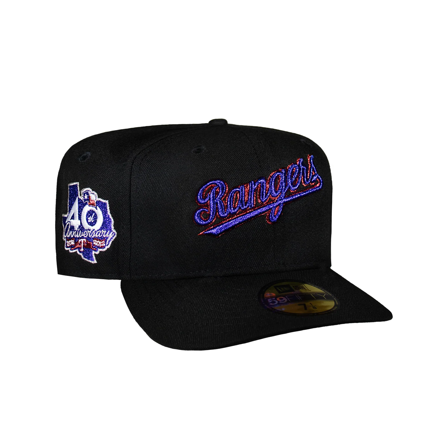 Texas Rangers All Black Script Logo 40th Anniversary - Image 3
