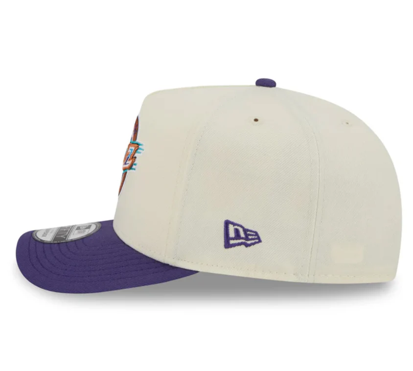 Utah Jazz HWC Chrome White 9FIFTY A-Frame Snapback - Image 4